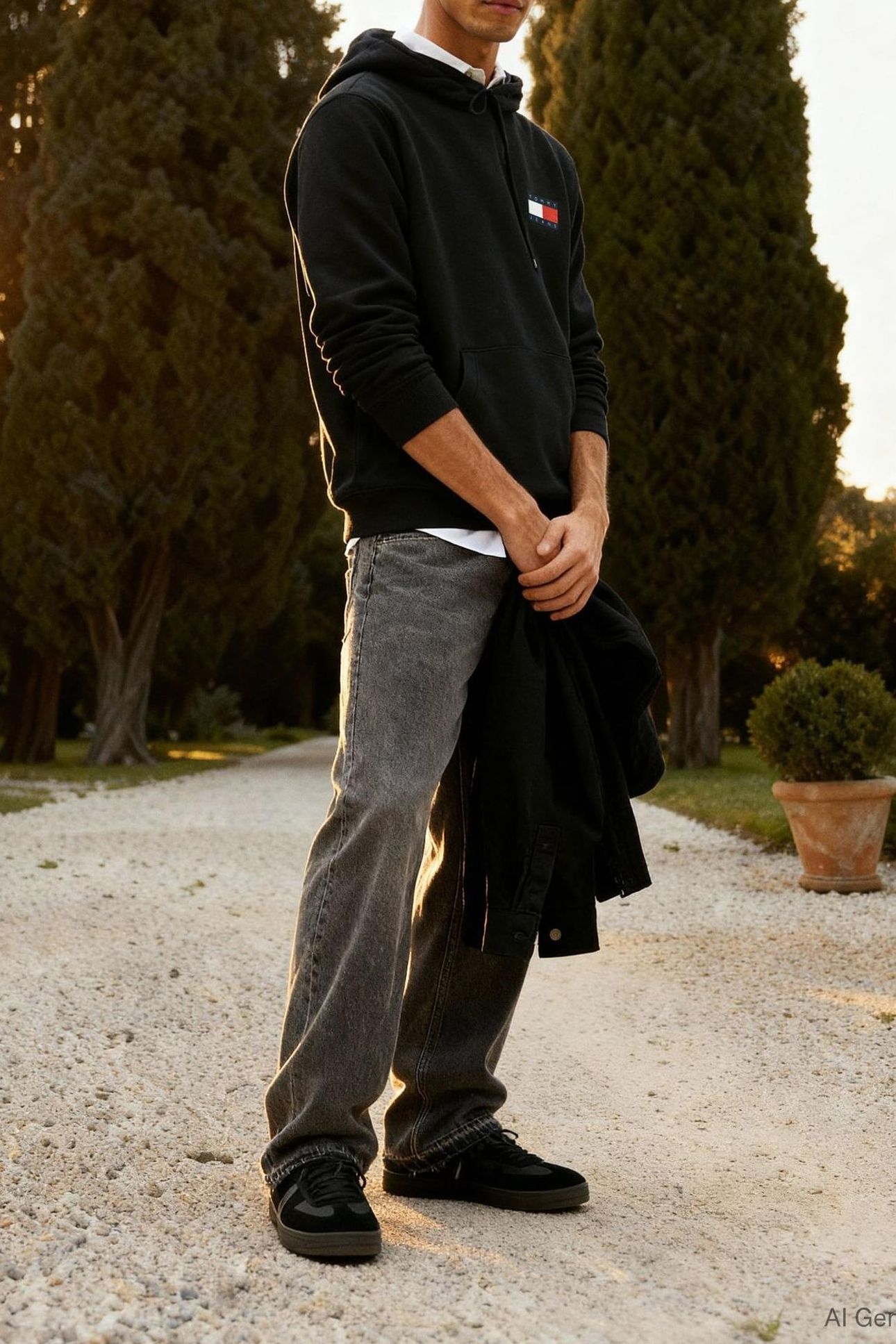TJM REG ESSENTIAL SWEATSHIRT BLACK 7