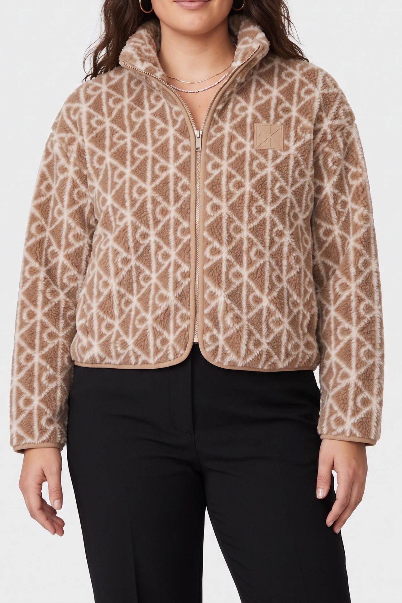 LS AOP SHERPA JACKET AMPHORA COMBO 1