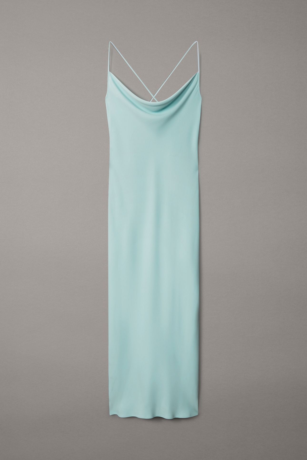 CREPE LOW BACK DRAPE DRESS ETHER 3