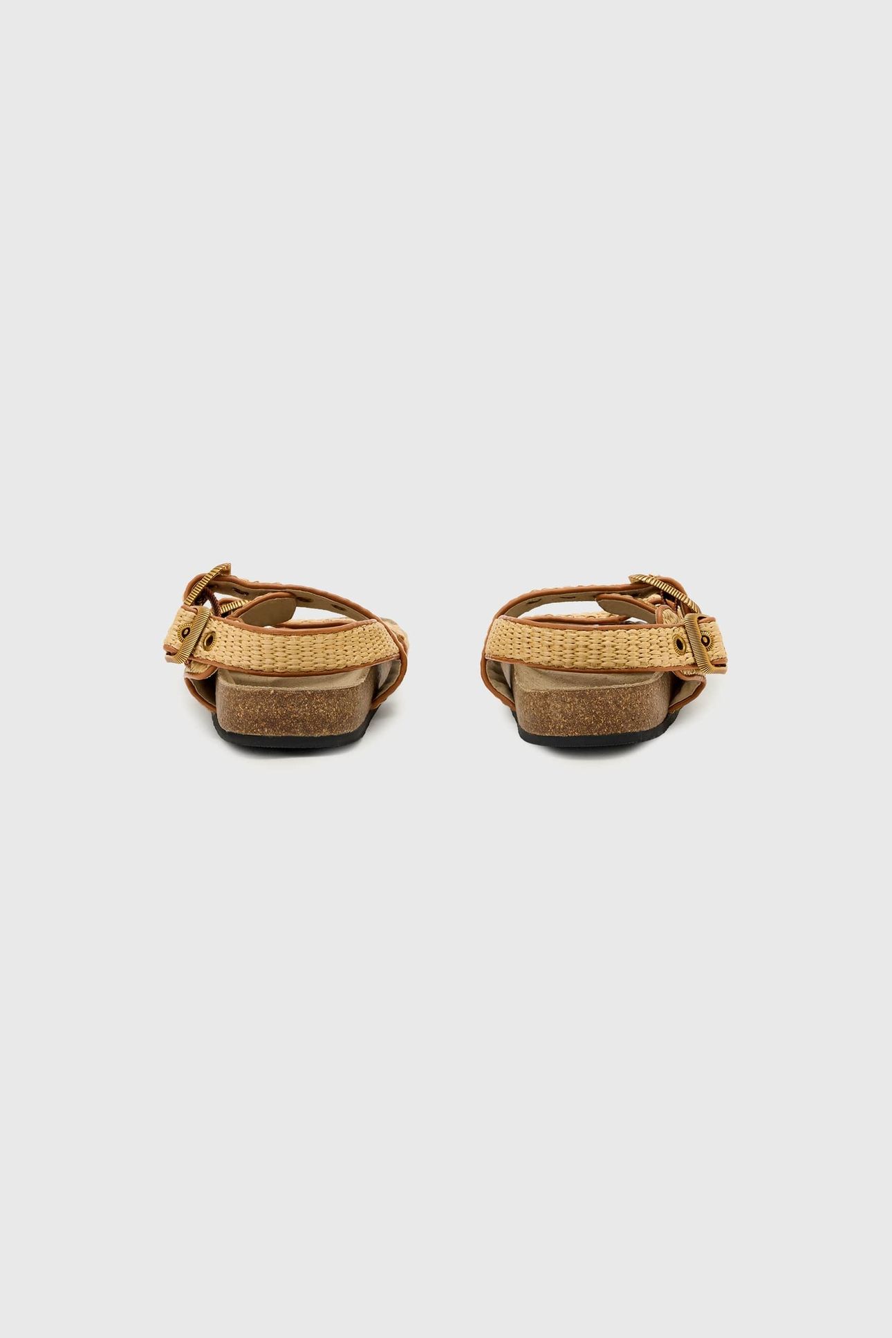 STAFFA RAFFIA SANDAL NATURAL BROWN 4