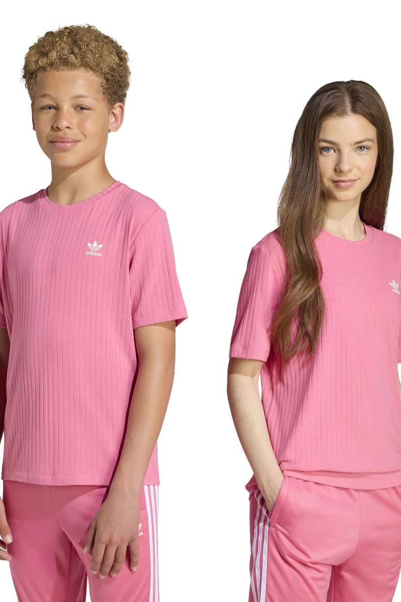 JUNIOR WIDE RIB TEE PINK FUSION 3