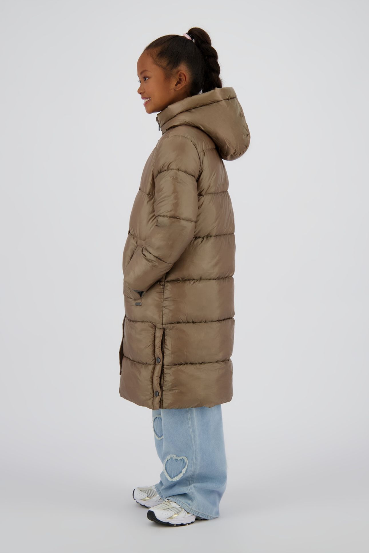 GIRLS TEZZY JACKET OUTDOOR LIGHT ARMY GREEN 3