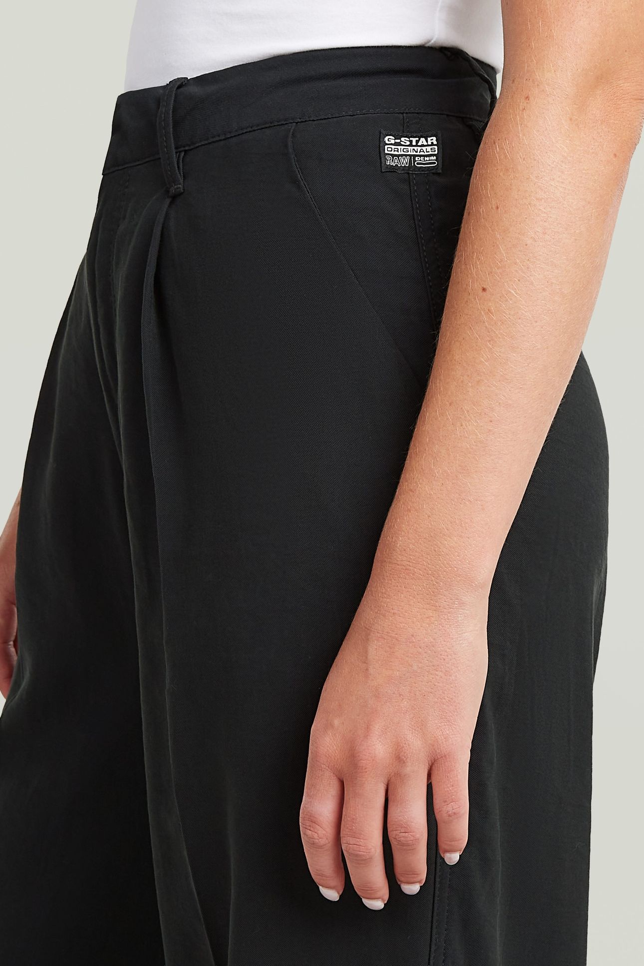 FLUID WIDE LEG PANTS BLACK 5