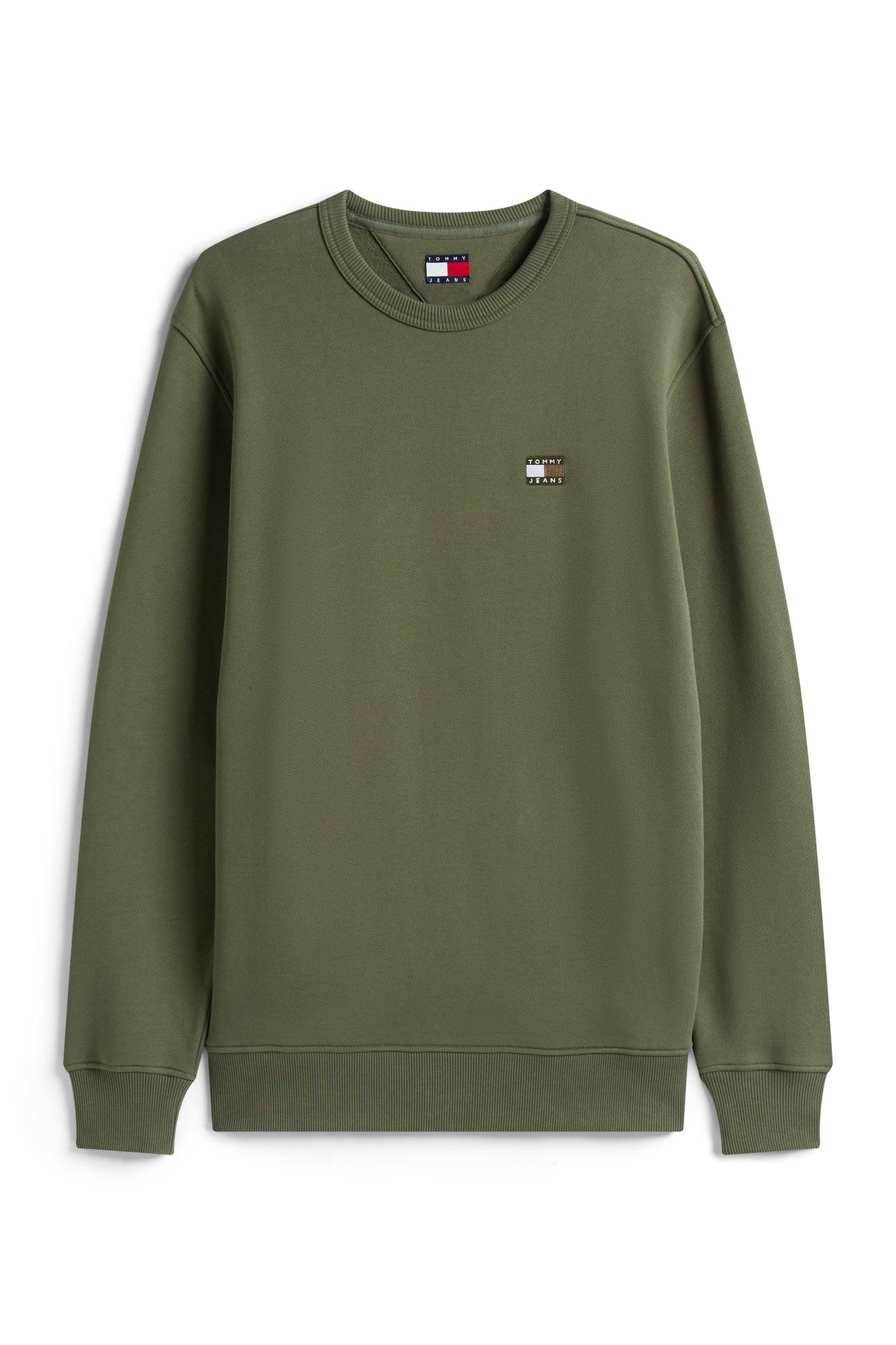 TJM REG BADGE CREW PEWTER GREEN TONAL 3