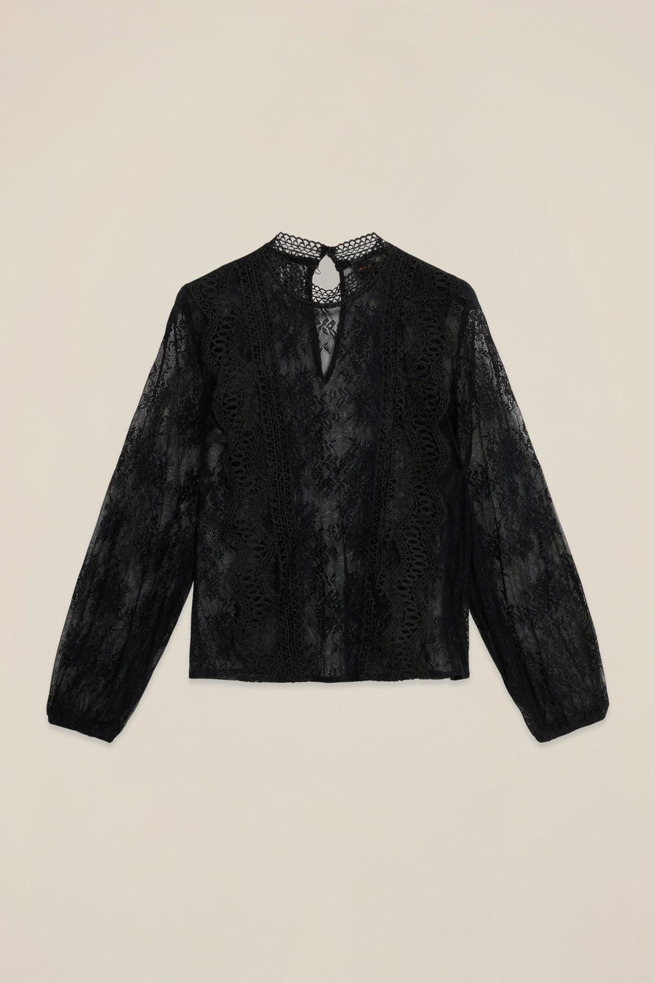 LACE BLOUSE BLACK 3