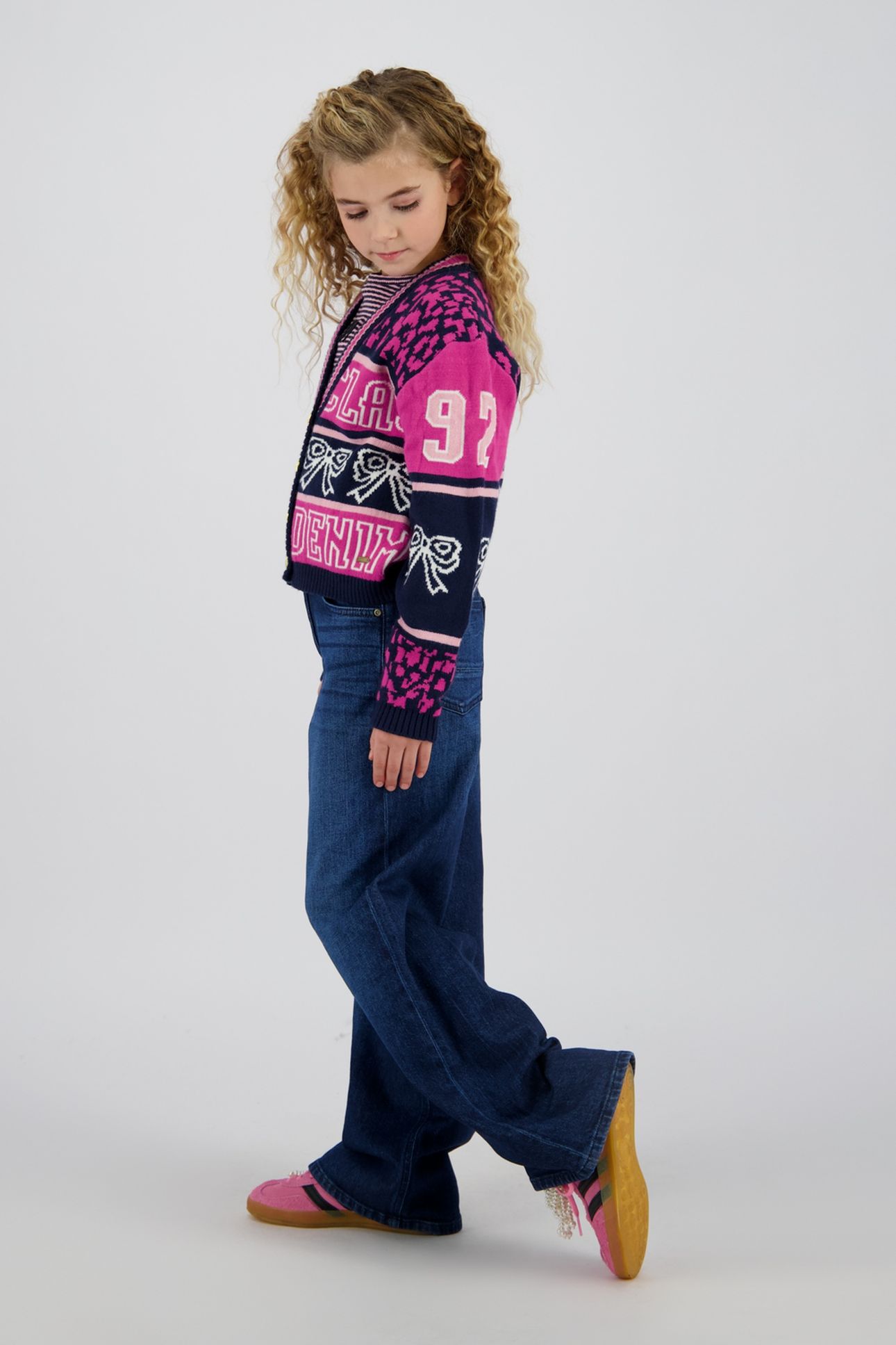 GIRLS MINDY CARDIGAN DARK BLUE 3