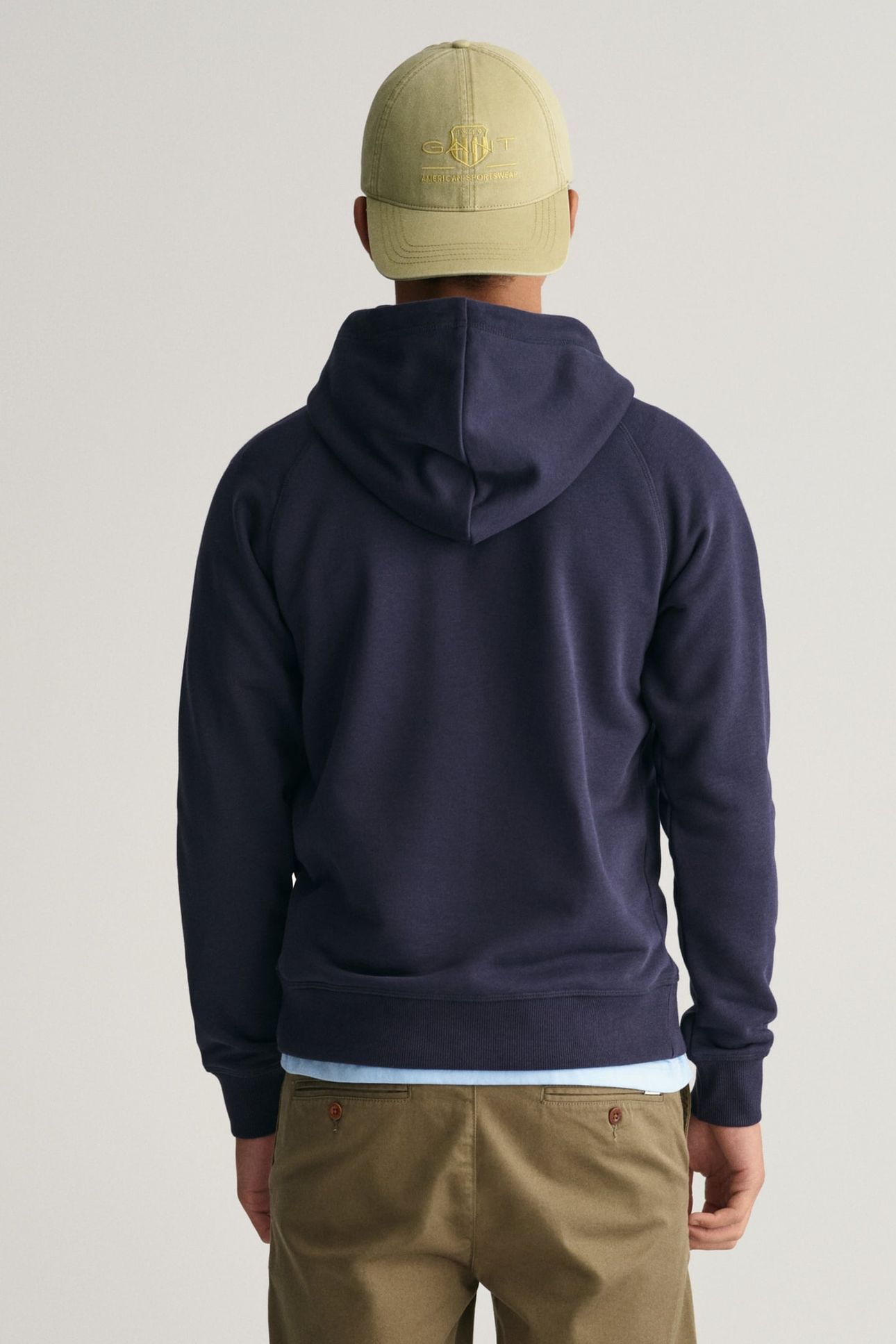 TEEN UNISEX SHIELD HOODIE EVENING BLUE 3