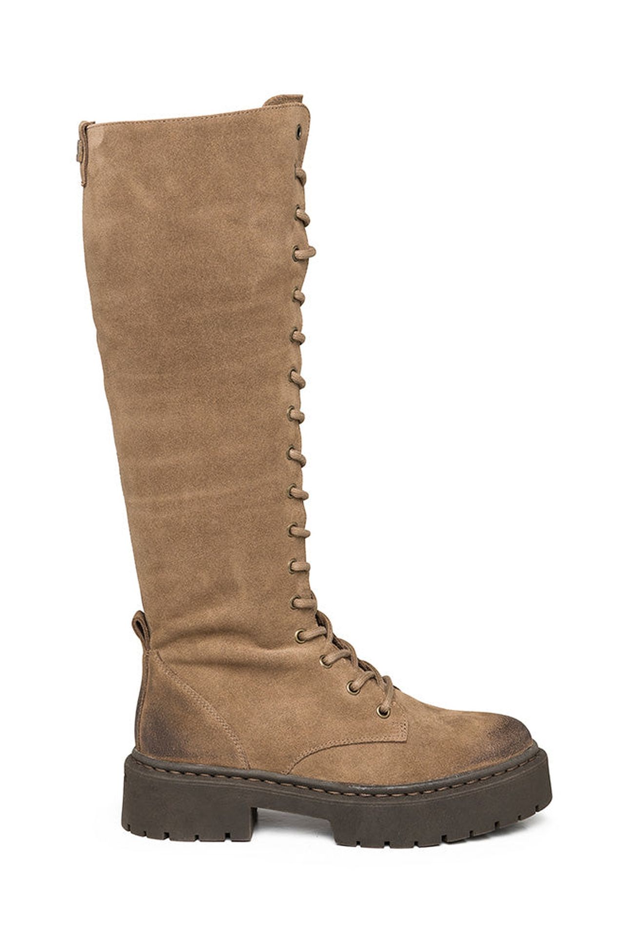 GERMAINE BOOTS TAUPE SUEDE 1