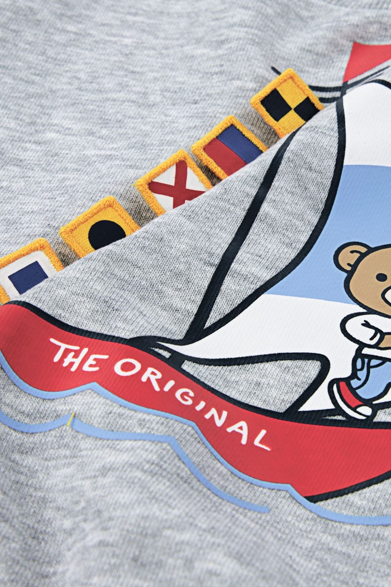 BOYS LEVIS SAILING 3D CREW GRAY HEATHER 3
