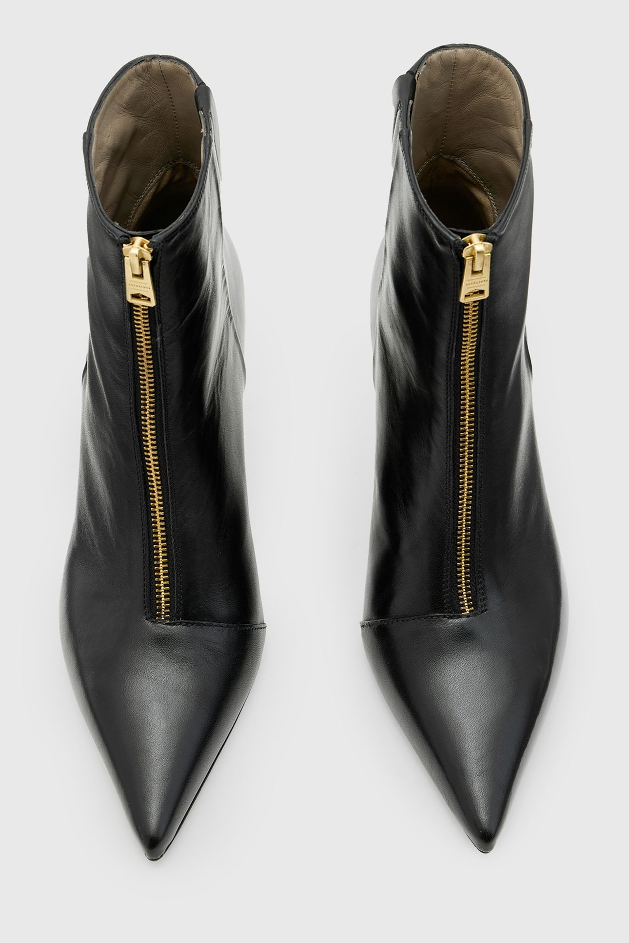 NATASHA BOOT BLACK/WARM BRASS 5