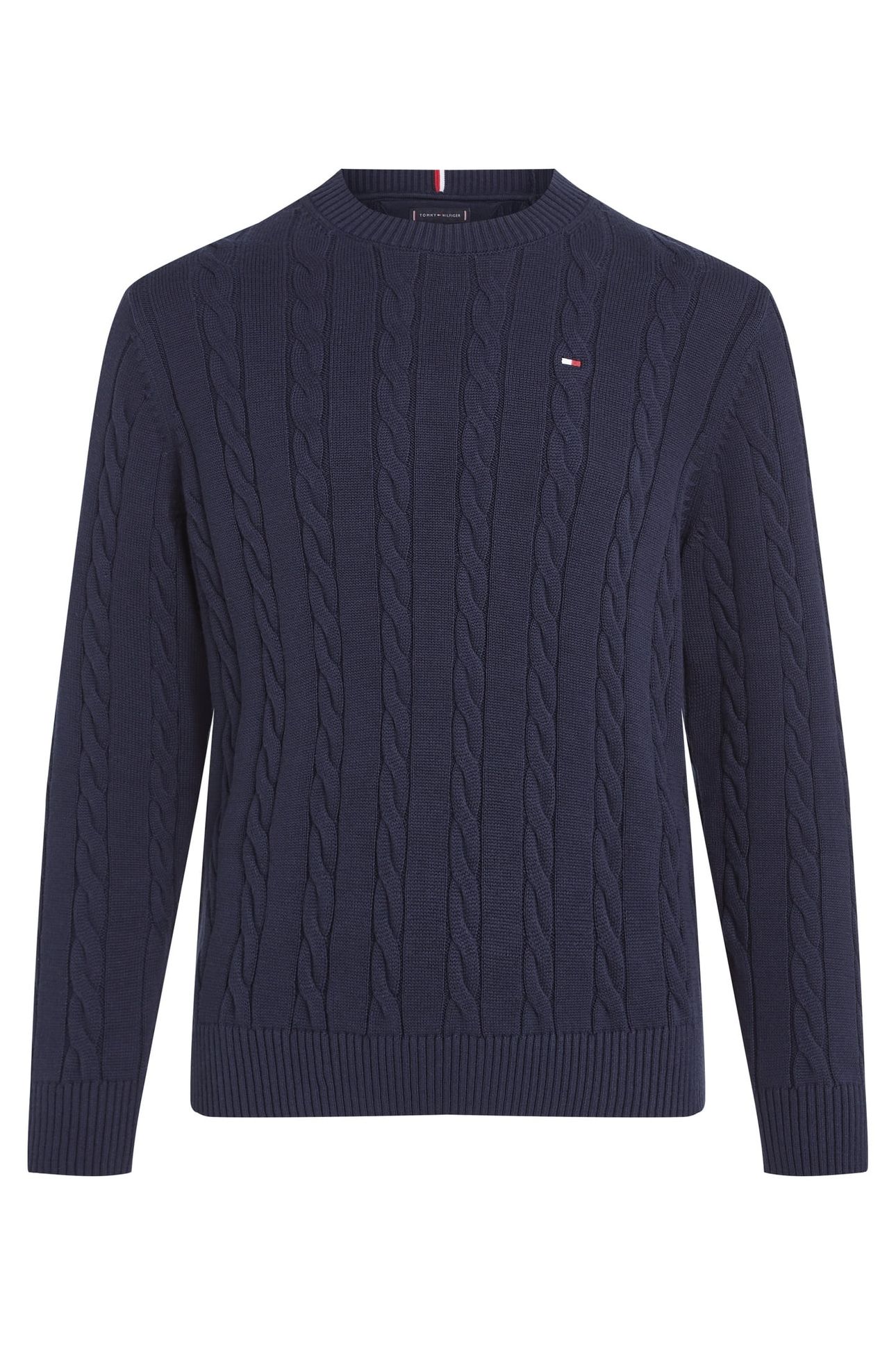 BOYS CREW NECK COTTON CABLE DARK NIGHT NAVY 3