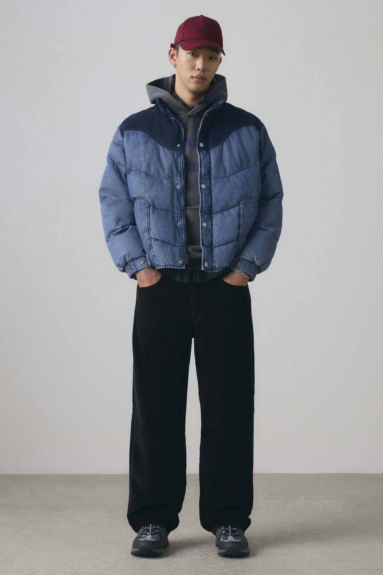 WILD WEST SHORT PUFFER JACKET RIVERBANK 1