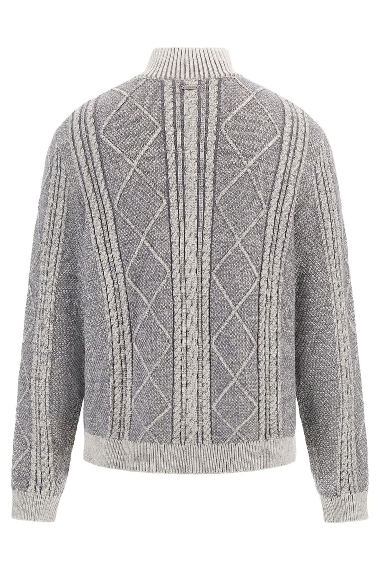 LS 1/2 ZIP MN NOEL C OVERCAST HEATHER MUL 2