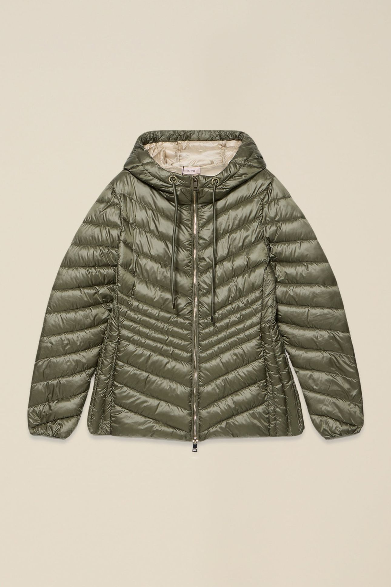 LIGHTWEIGHT HOODED DOWN JACKET MILITARY GREEN 3