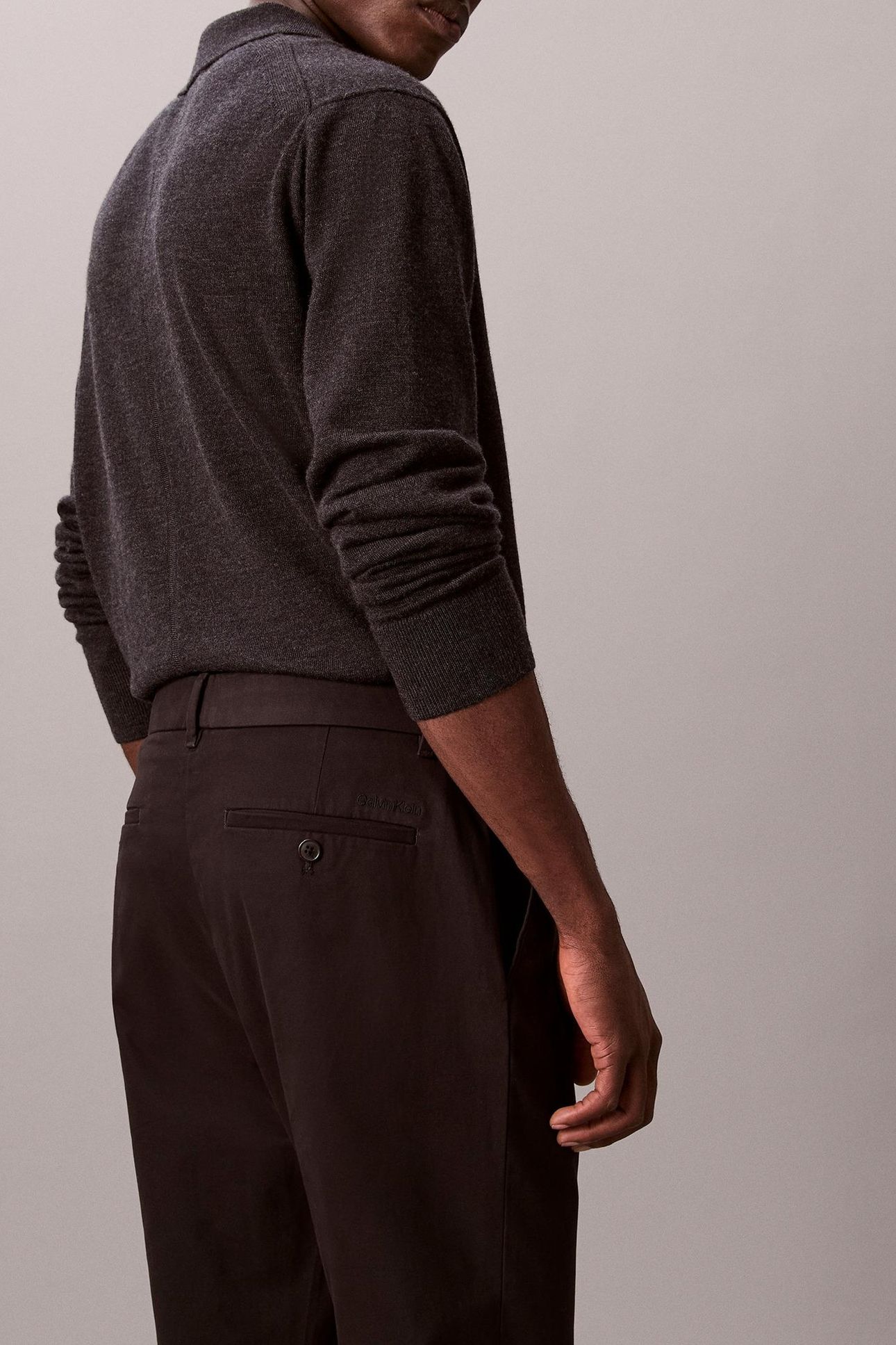 SLIM TAPERED SATEEN BLACK 4