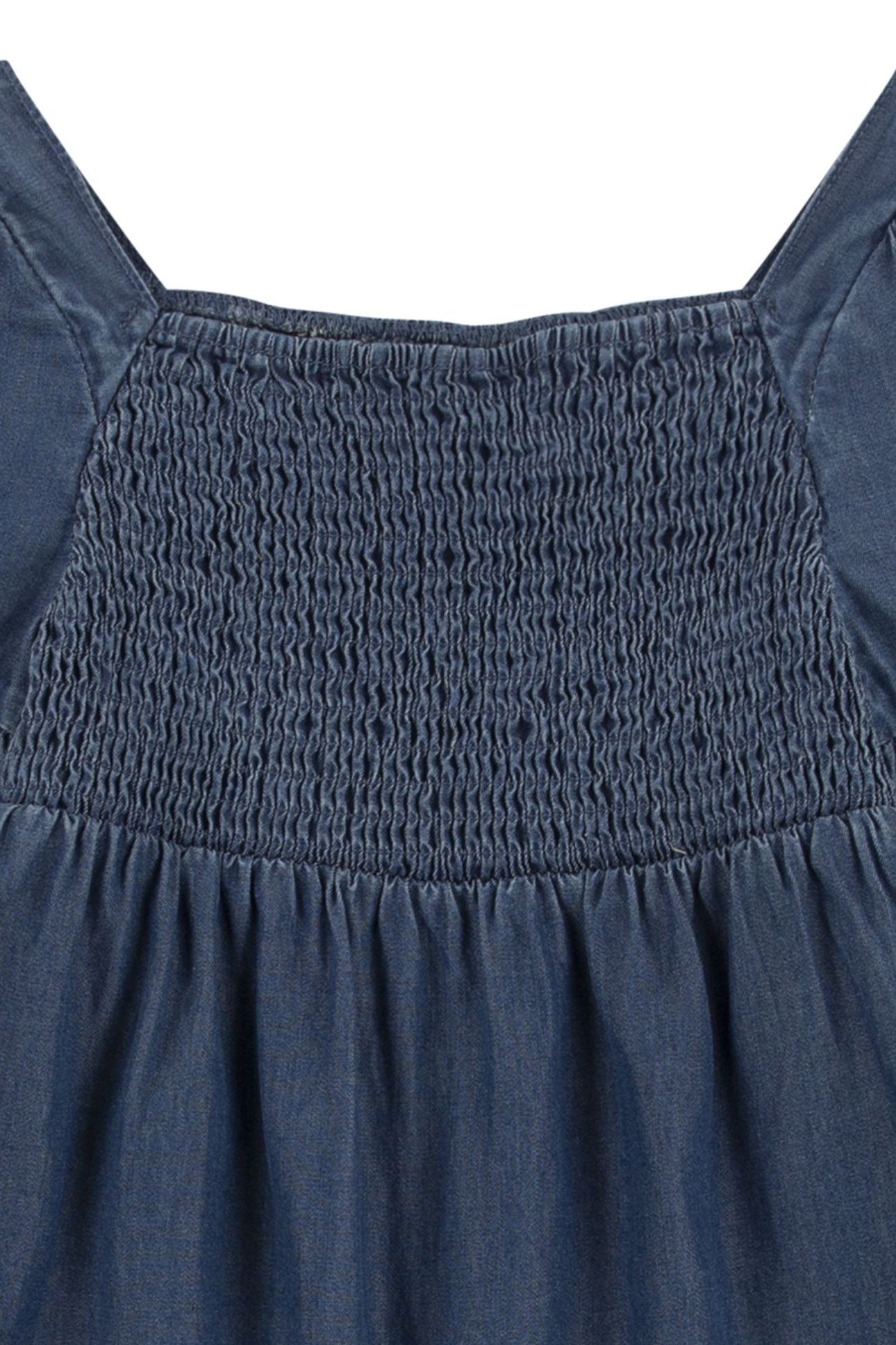 GIRLS LONG SLEEVE SMOCKED TOP DRESS PACIFIC HIGHWAY 3