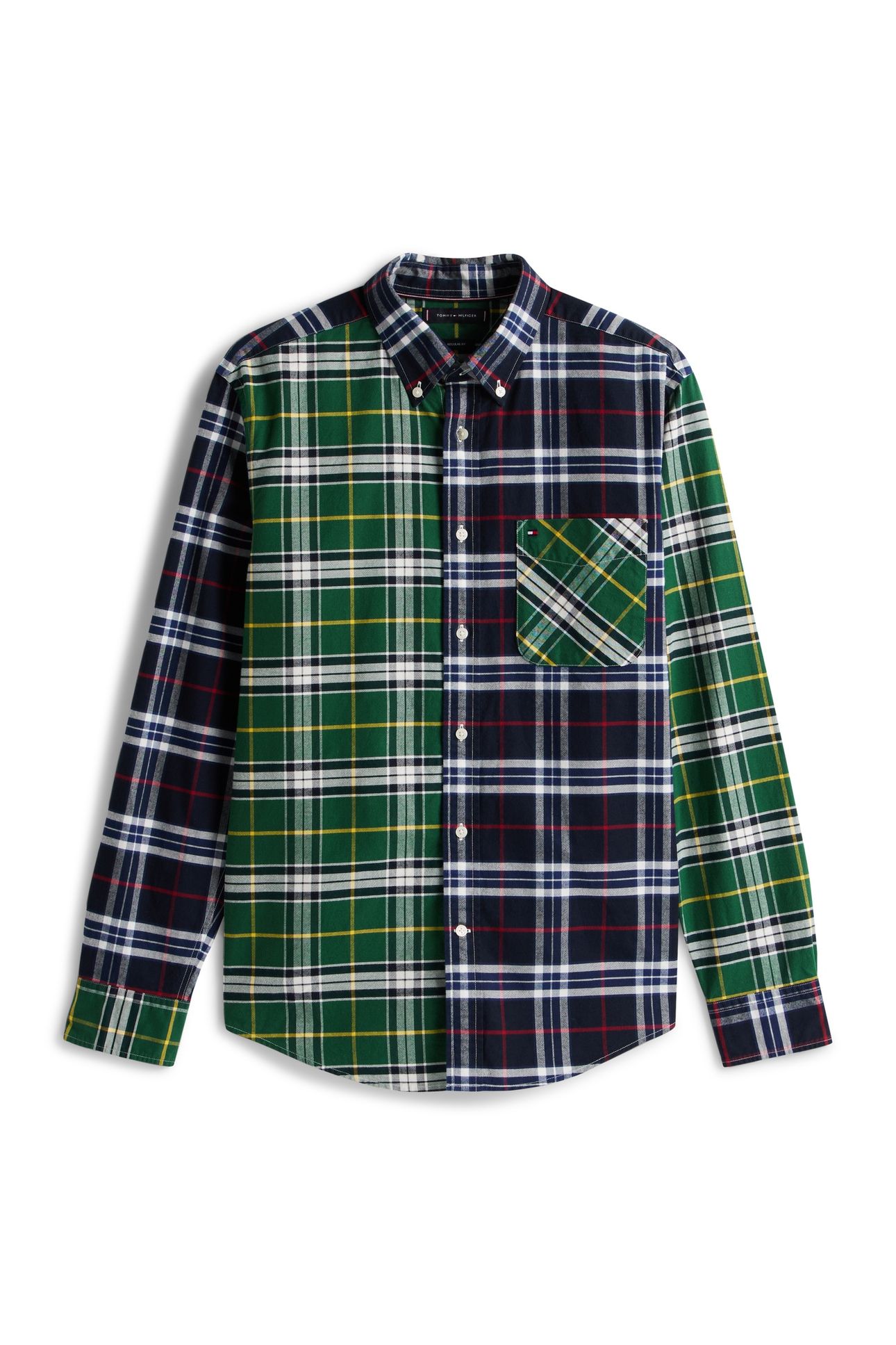 BRUSHED OXFORD BLOCK DESERT SKY/ORNAMENTAL GREEN CHECK 4