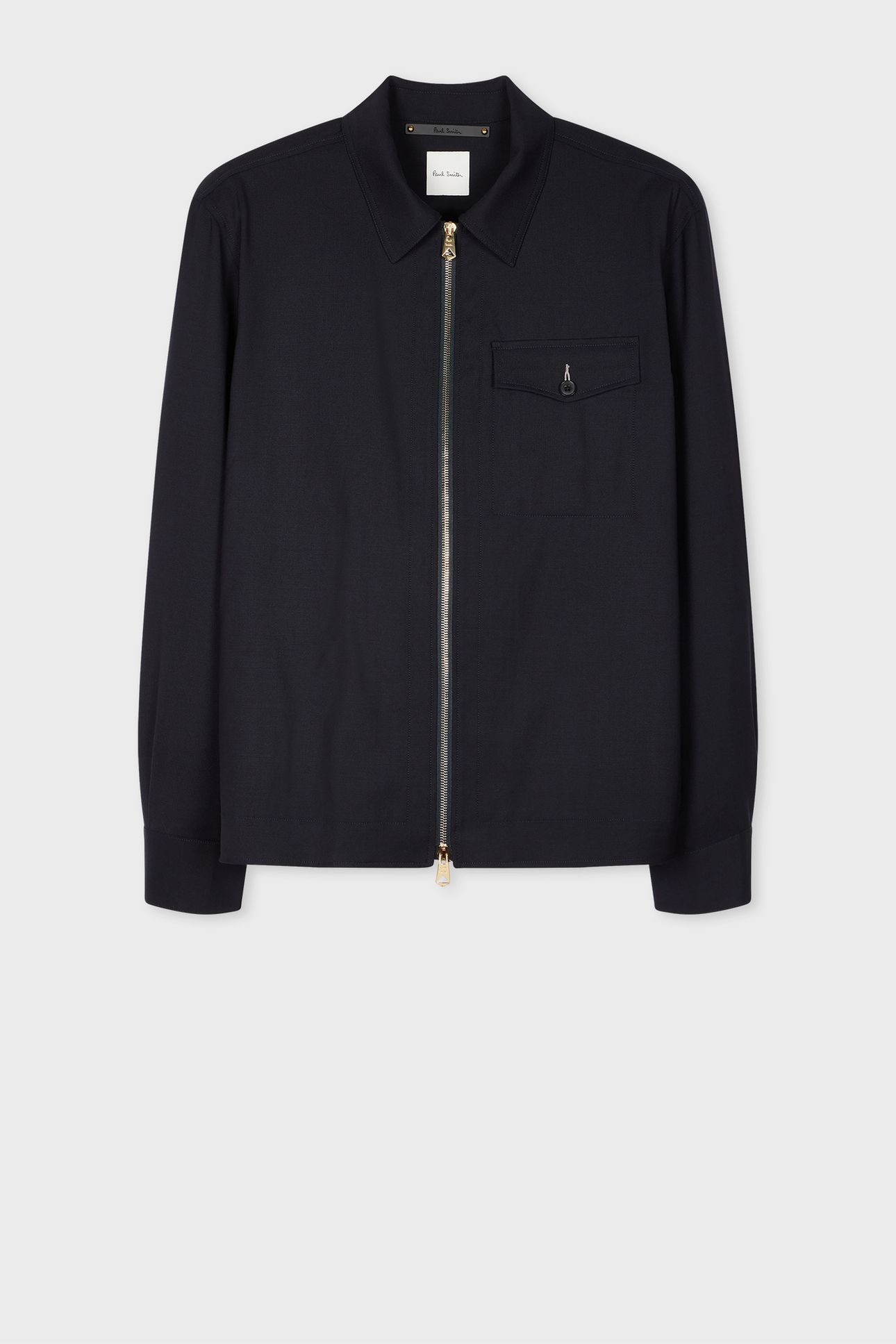 MENS ZIP SHIRT JACKET VERY DARK NAVY 6