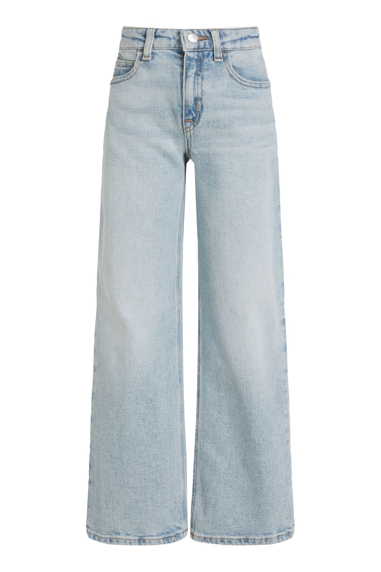 GIRLS HIGH RISE WIDE LEG LIGHT BLUE VISUAL 3