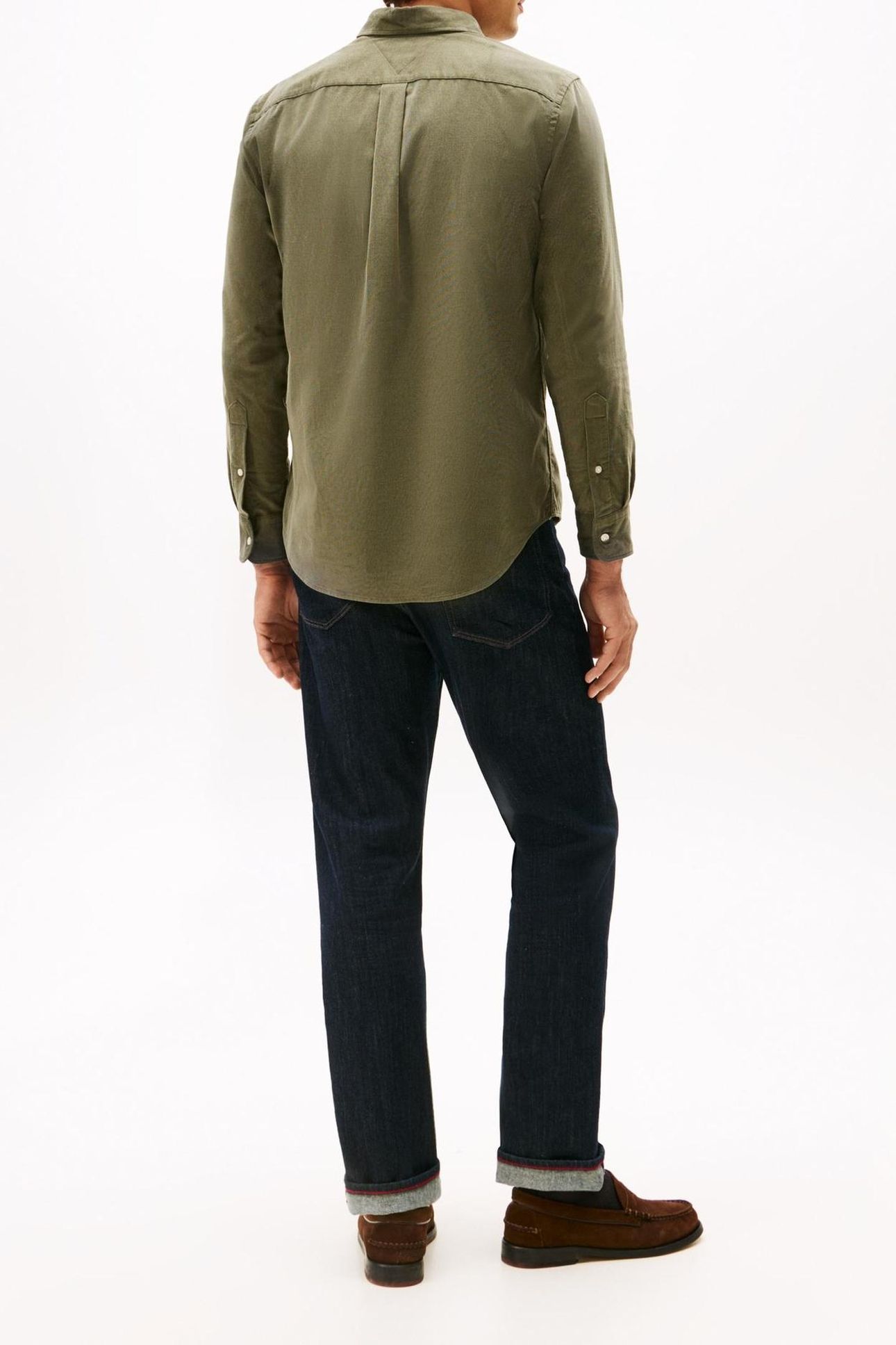 SOLID CORDUROY RF SHIRT BATTLE GREEN 3