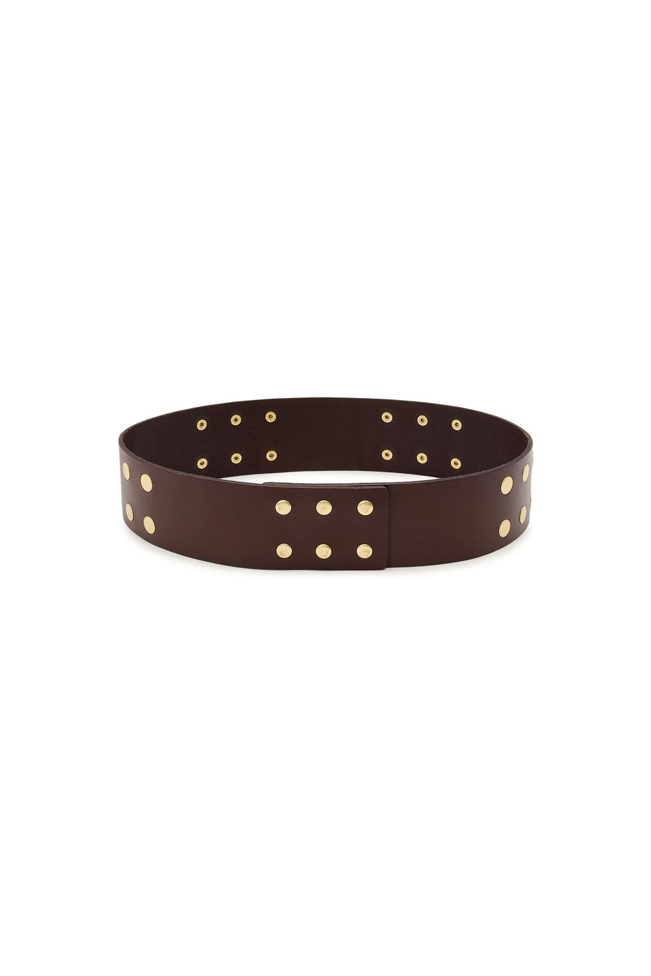 RIO STUD WAIST BELT BROWN 1