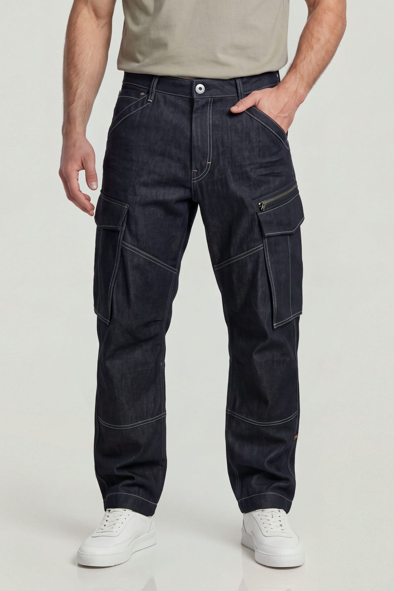 ROVIC 3D LOOSE DENIM BLUE 1