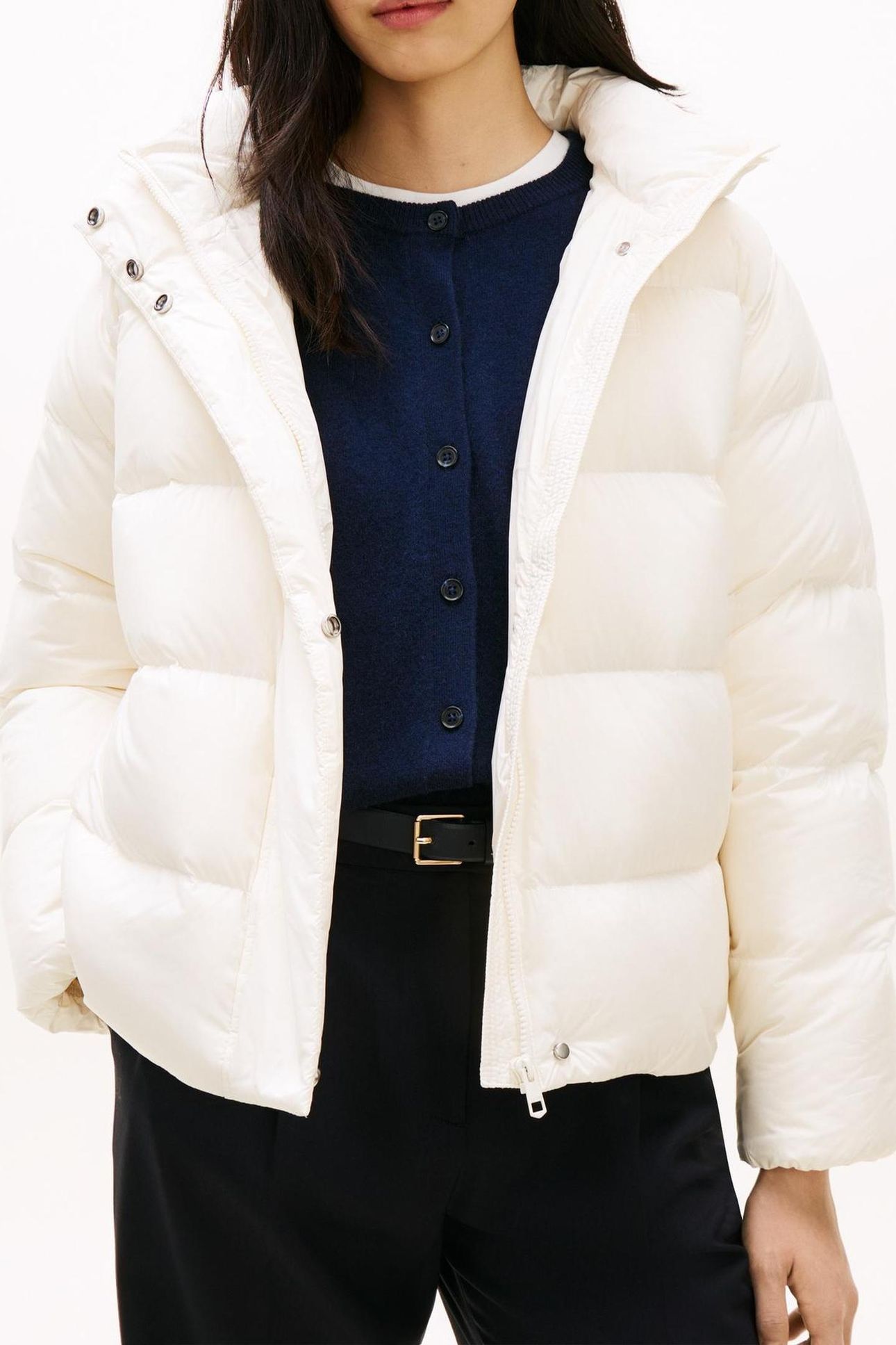 MODERN DOWN REG JACKET IVORY SILK 4