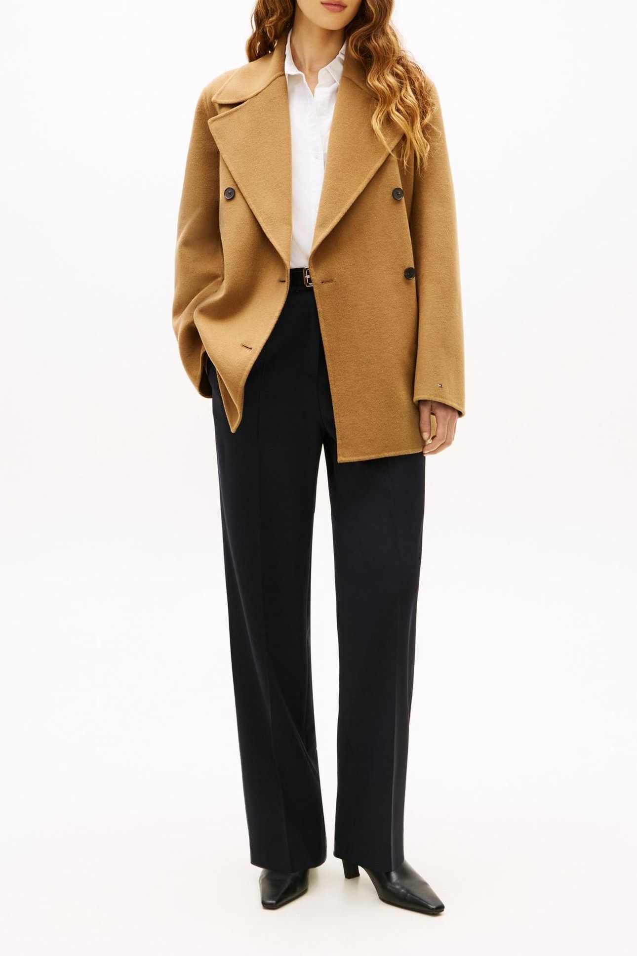 DF WOOL BLEND REG COAT DESERT KHAKI 1
