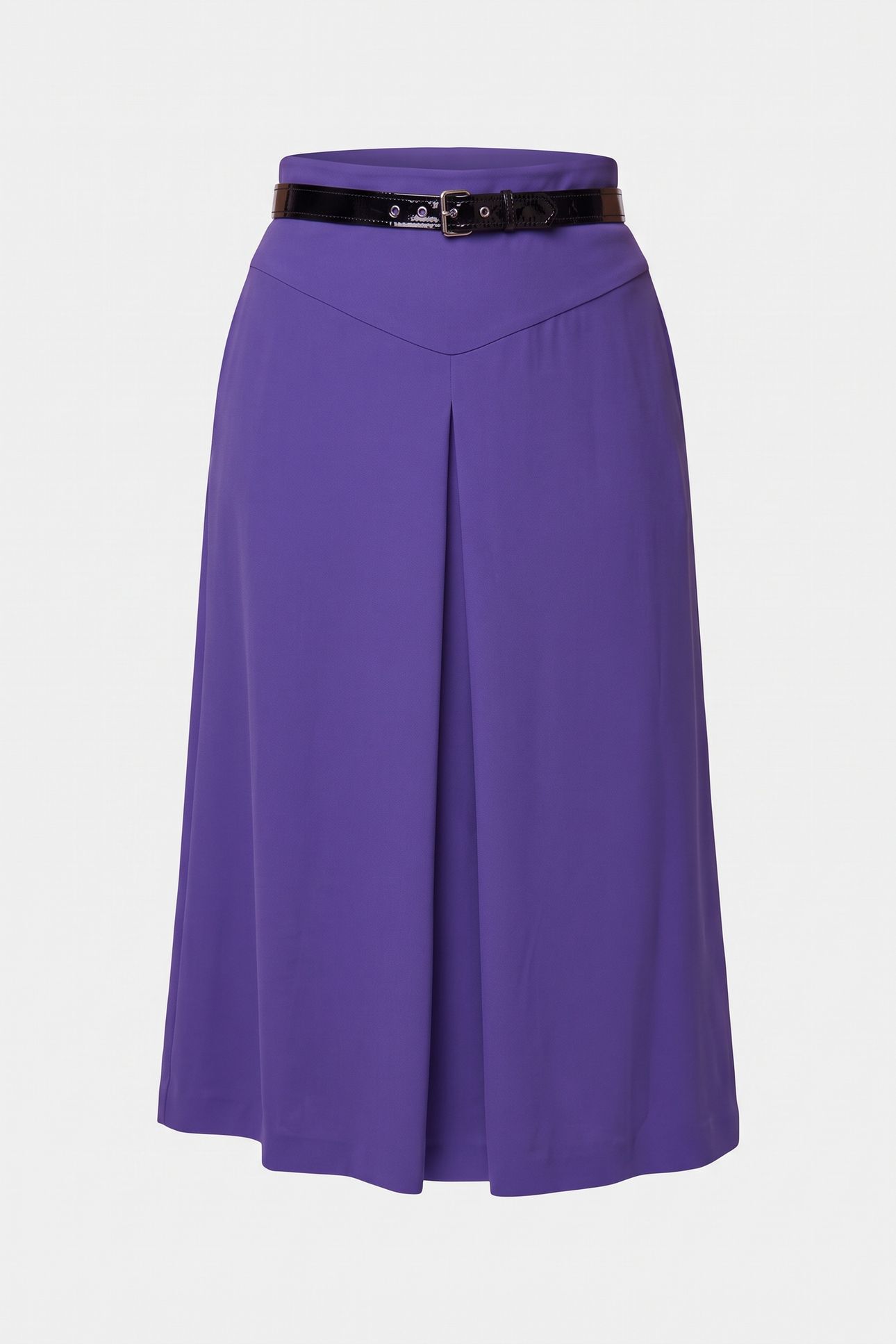 BONDAGE BUCKLE STRETCH CADY SKIRT BLUE 3