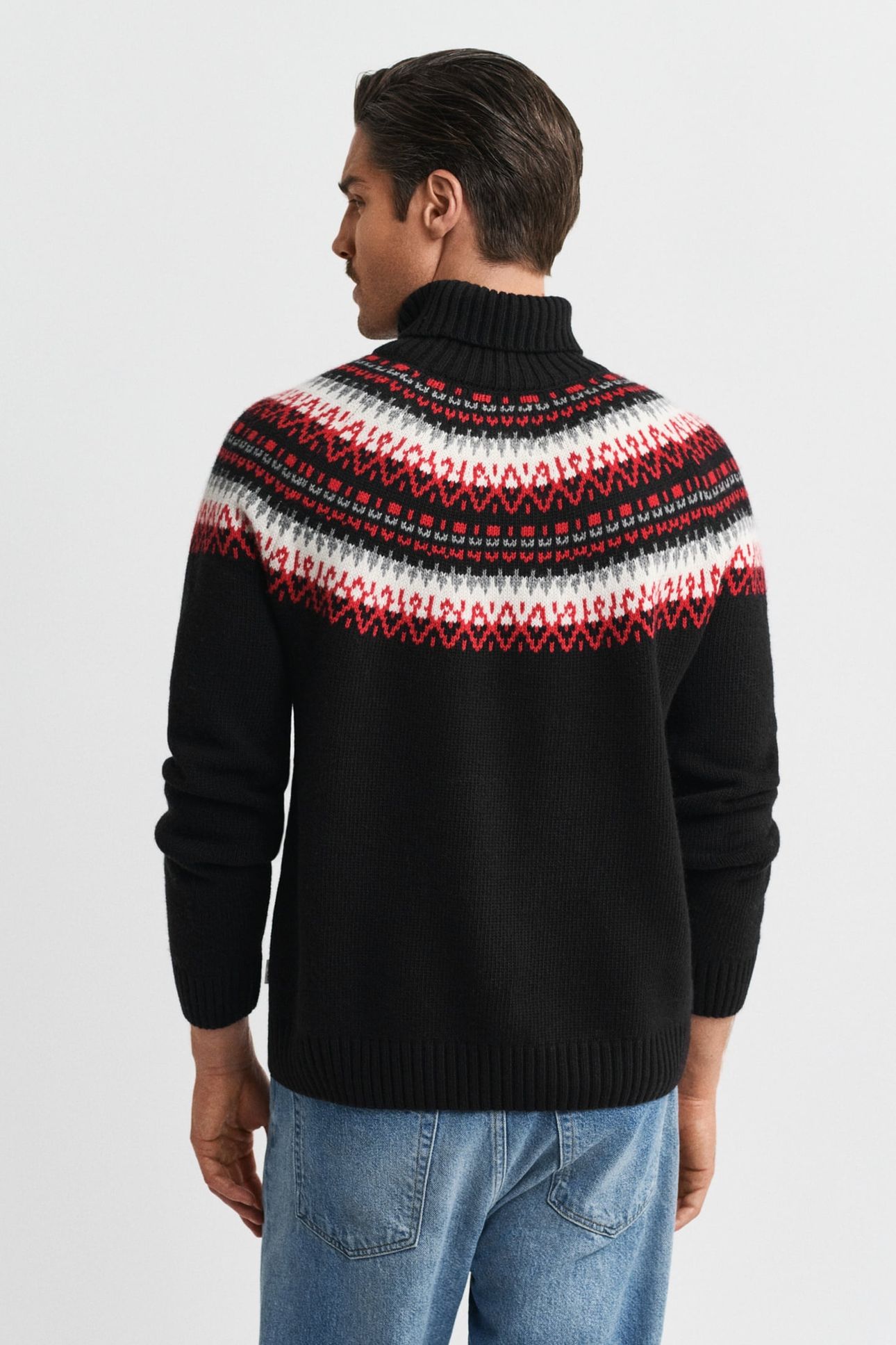 FAIR ISLE TURTLENECK BLACK 2