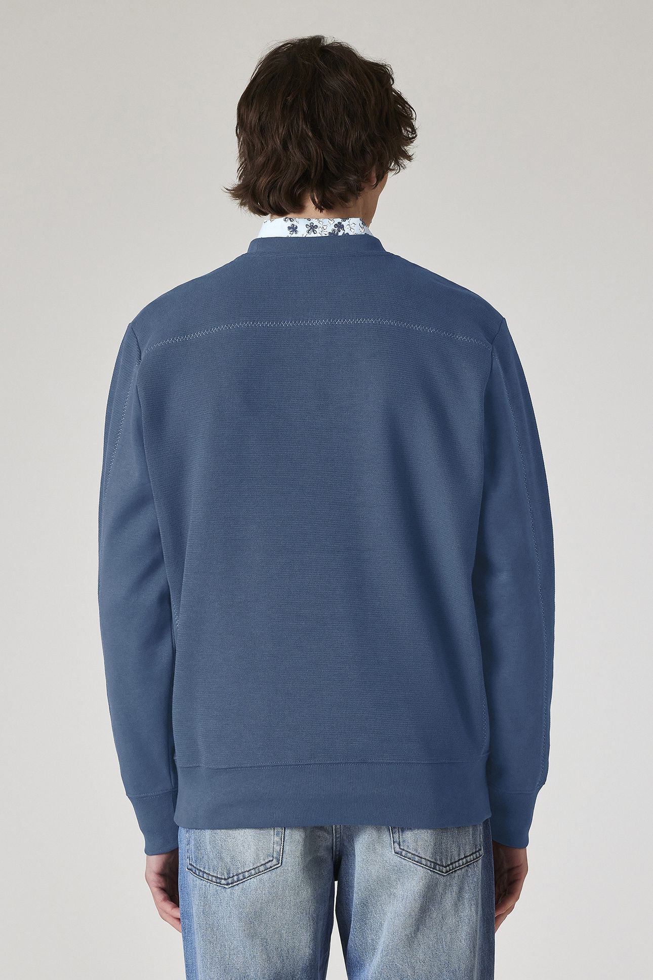 MENS REG FIT SWEATSHIRT HAPPY NAVY 3