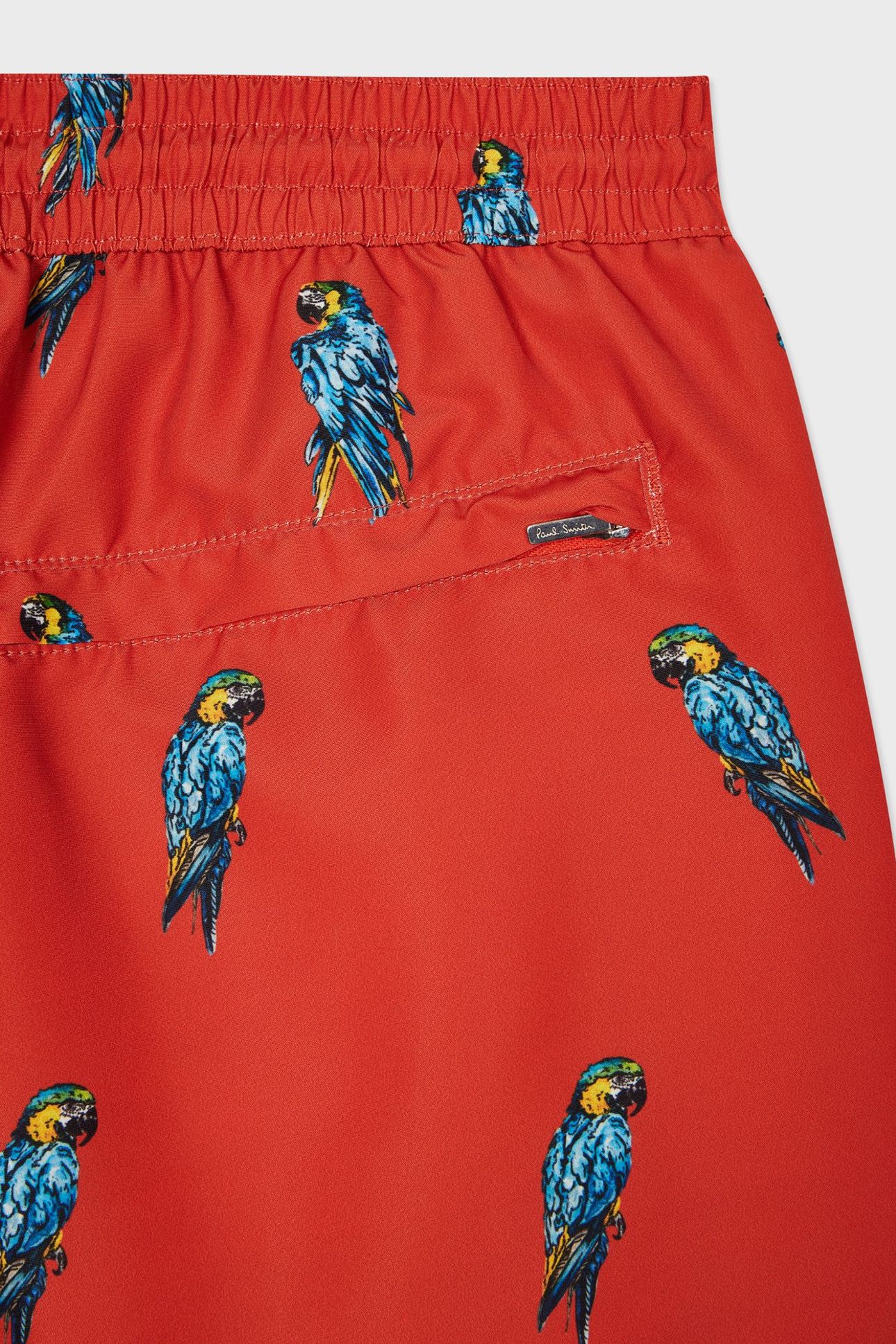MEN SWIM SHORT PARROTS RED 6