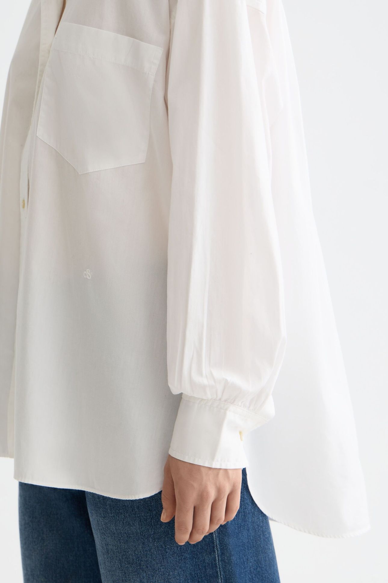GIRLFRIEND POPLIN SHIRT WHITE 6