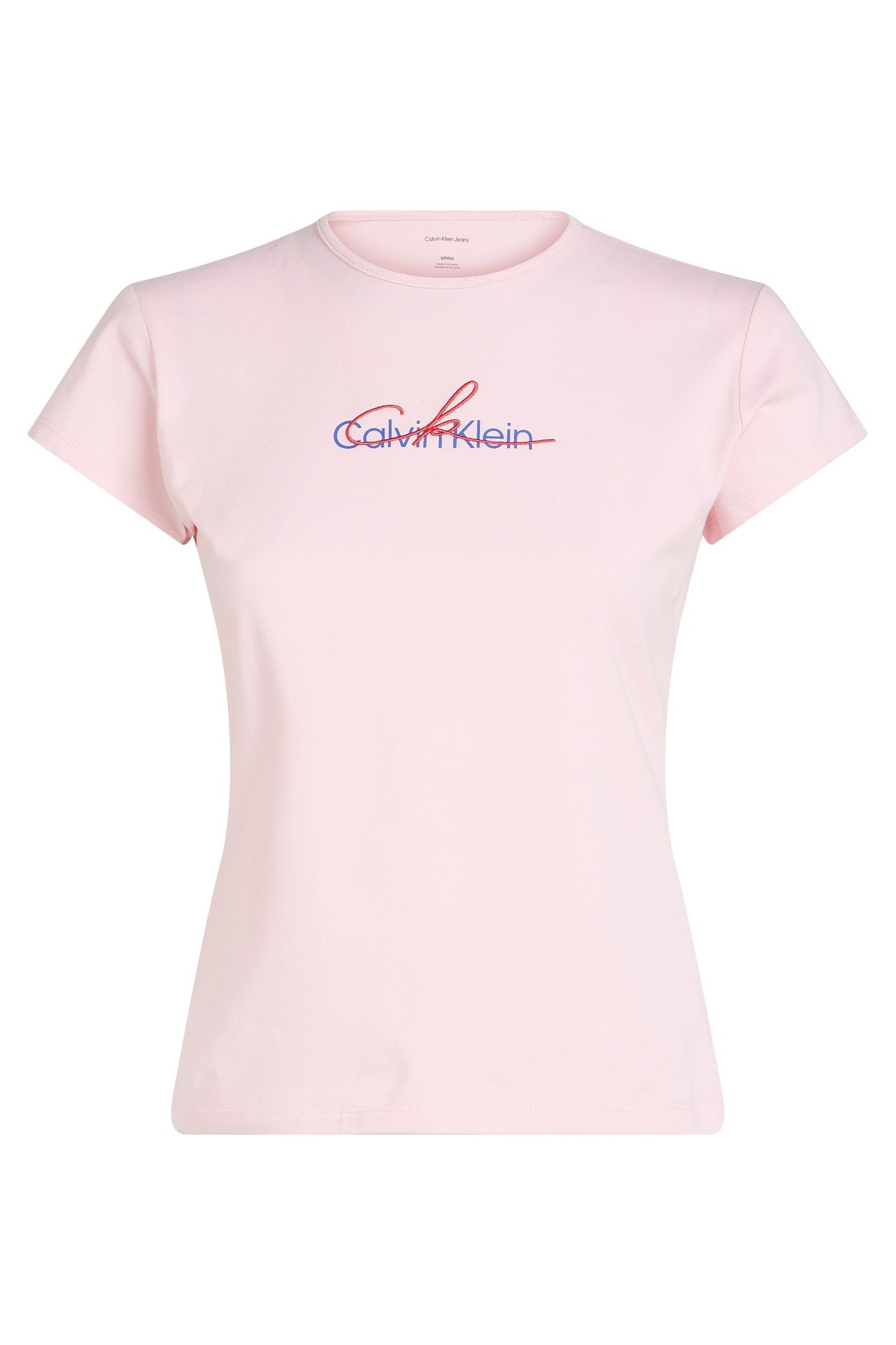 SS SLIM SCRIPT TEE PASTEL PINK 4