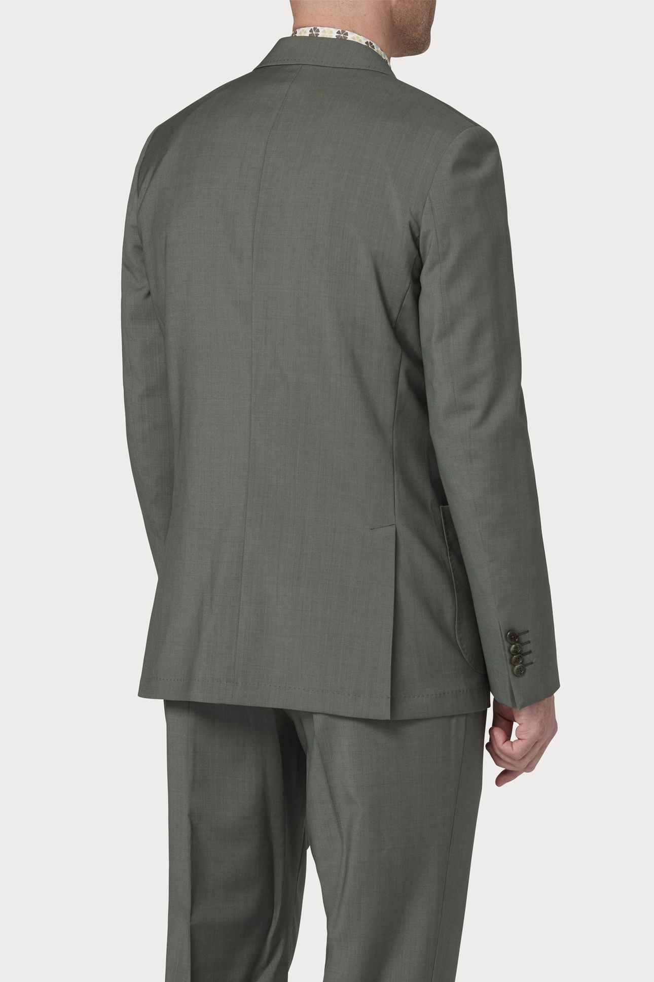 MENS 2 BUTTON JACKET PETROL GREEN 5