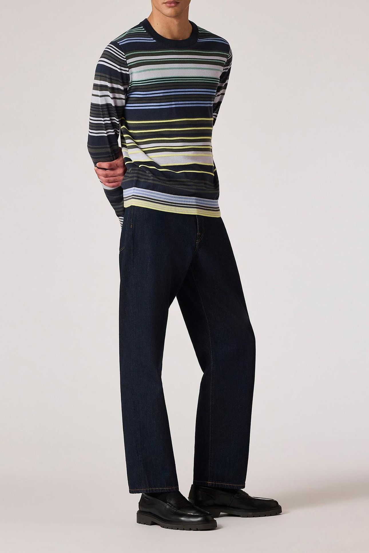 MENS SWEATER CREW NECK NAVY 2