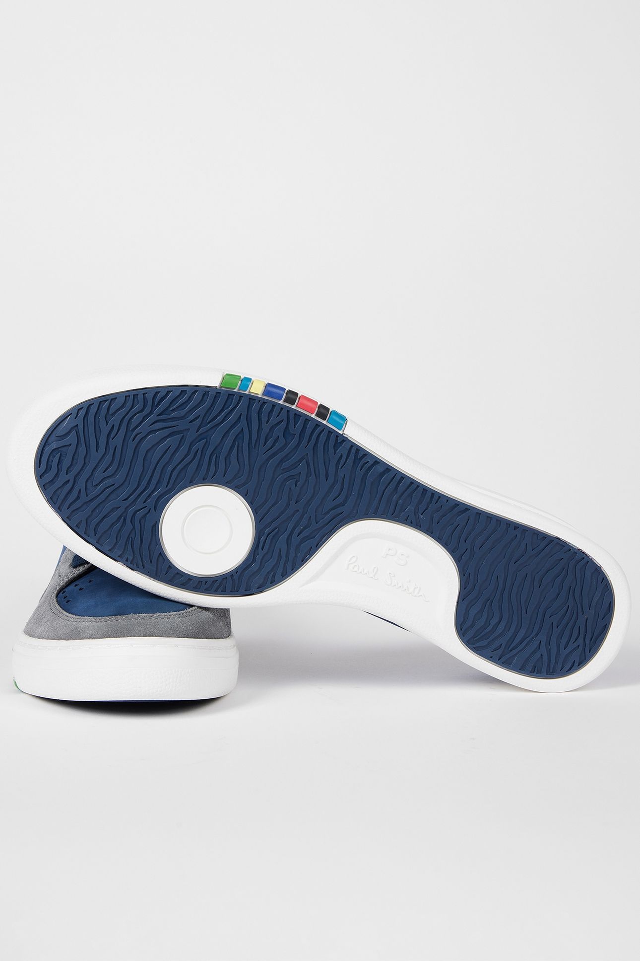 MENS SHOE COSMO NAVY GREY TOE WHITE 10