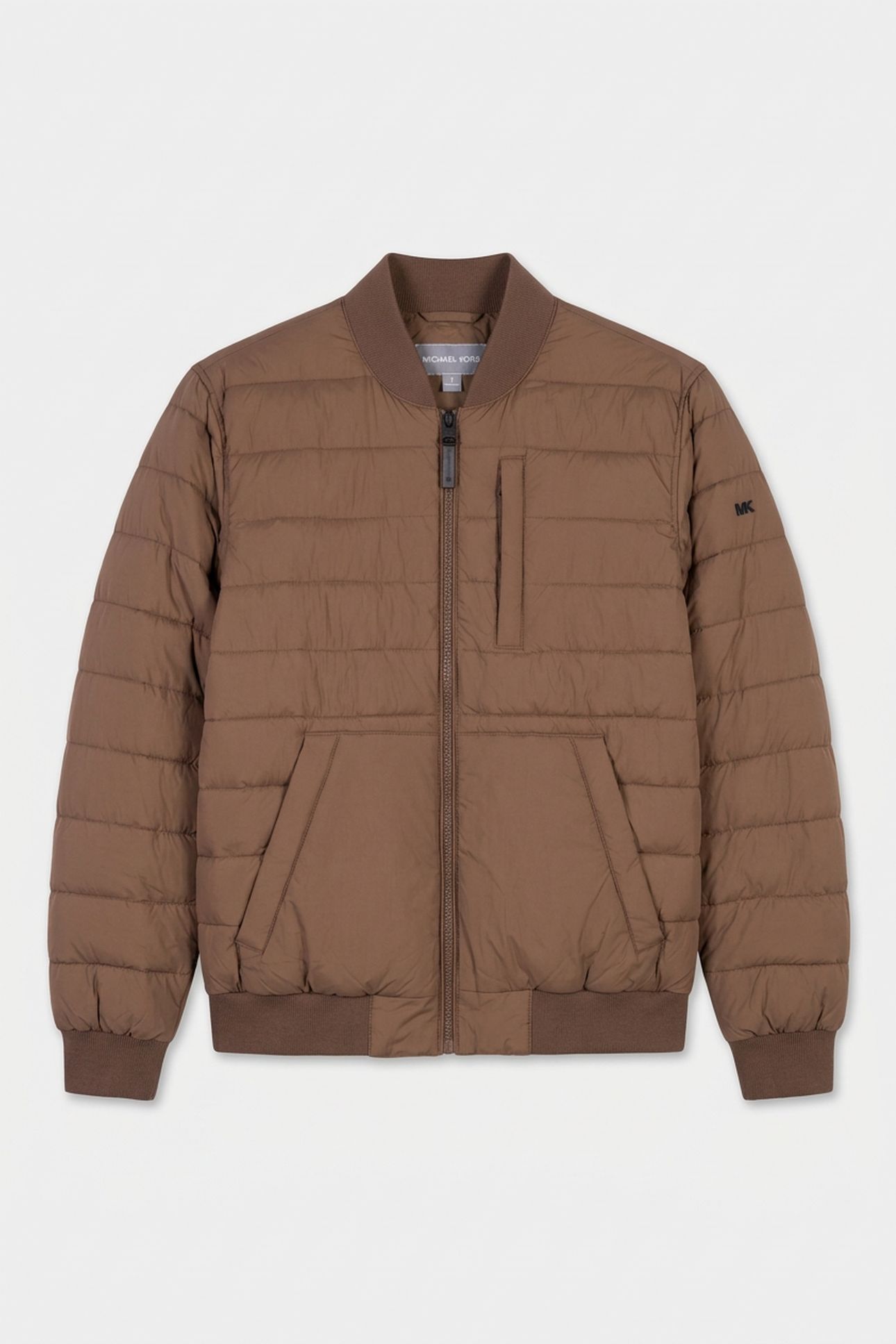 CRINKLE NYLON BOMBER MOCHA 3