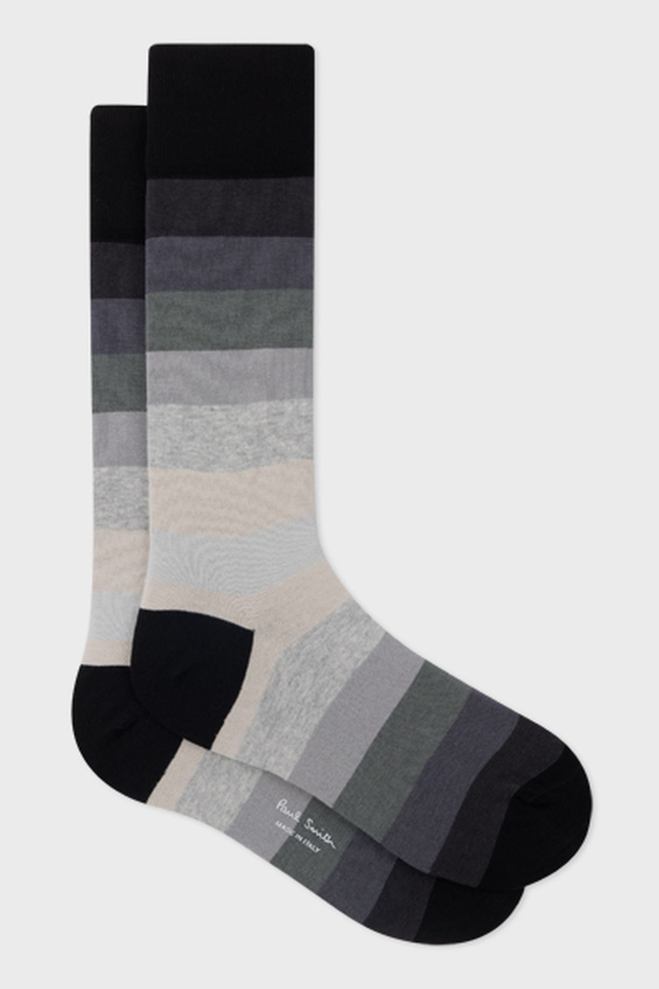 MEN SOCK ERWIN STRIPE BLACK 3