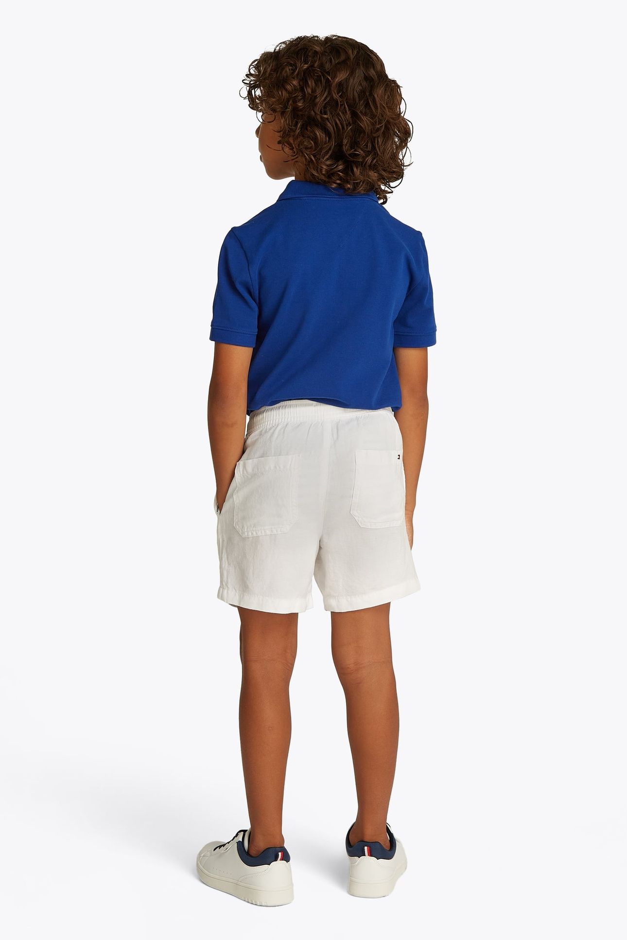 BOYS LINEN VISCOSE SHORT WHITE 2