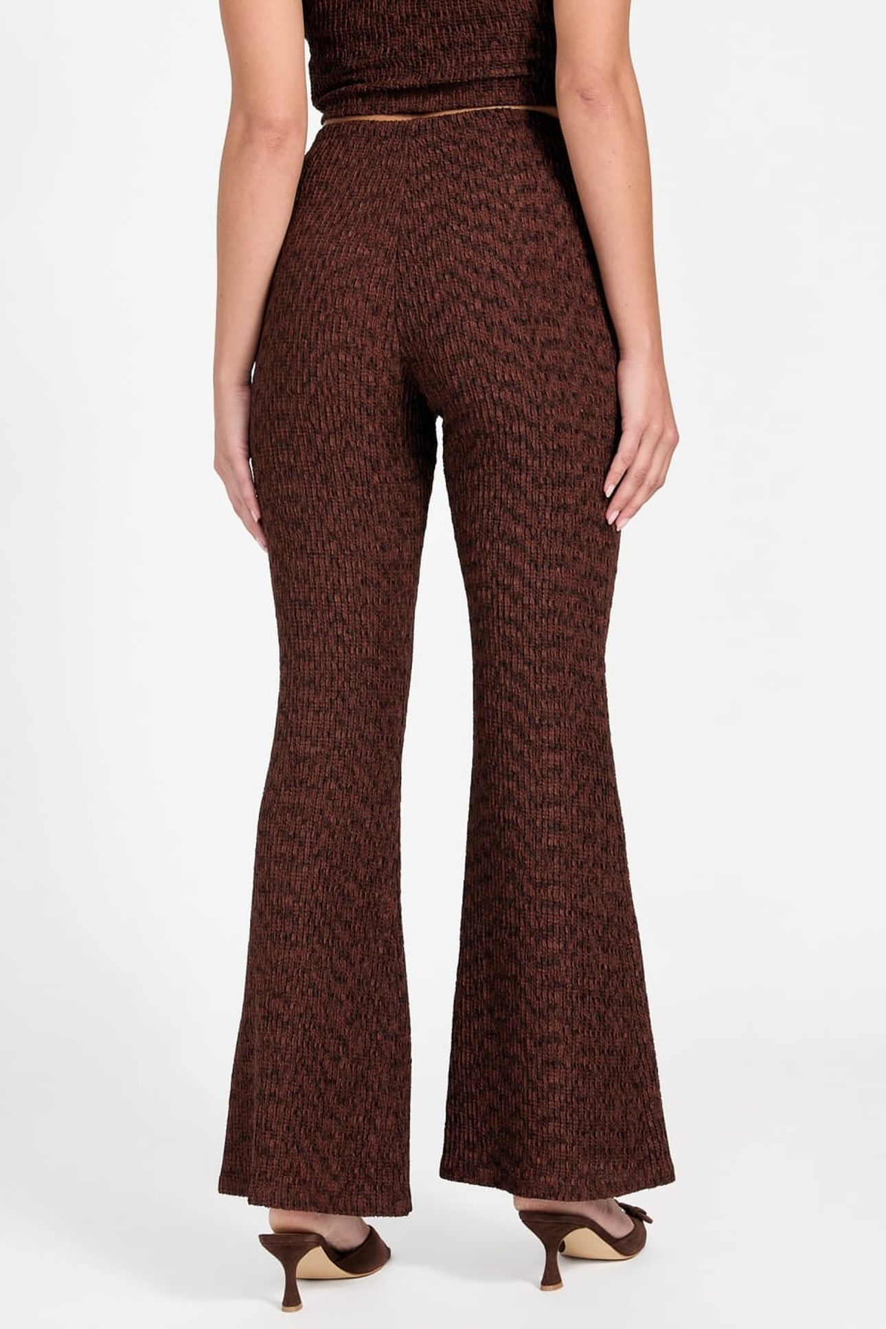 NALENY PLEATED PANT ESPRESSO BROWN MULTI 2