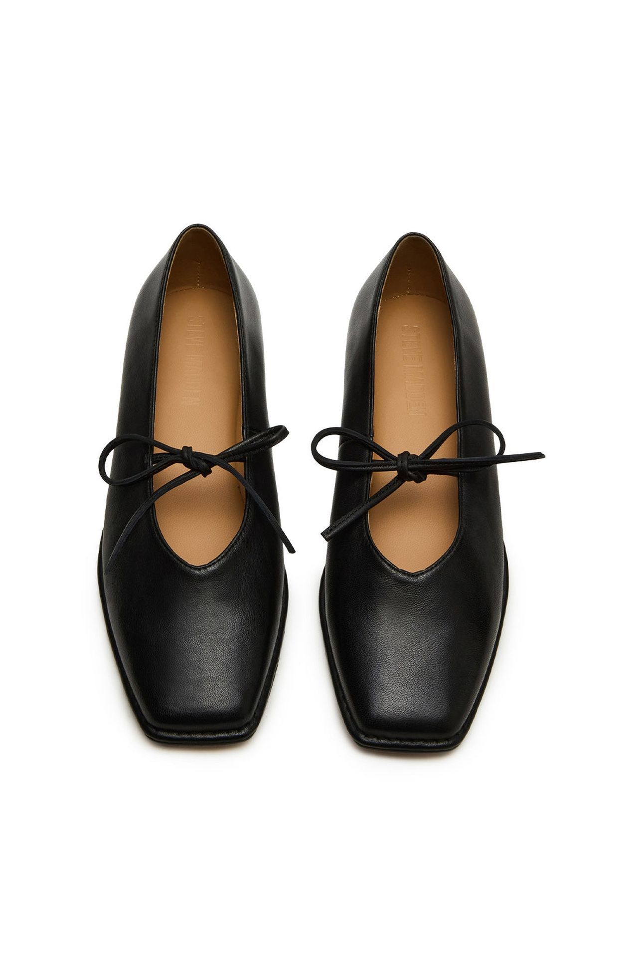 LOLA FLAT SHOES BLACK LEATHER 4
