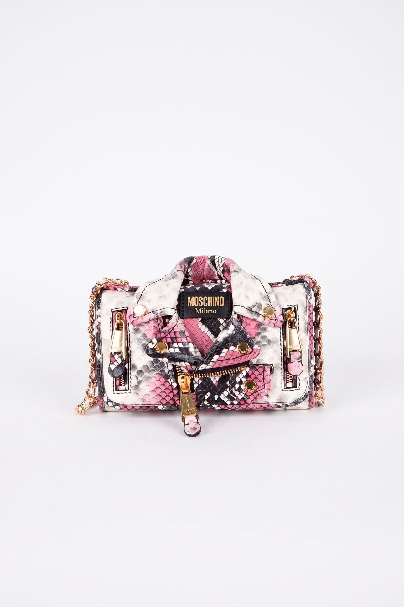 WALLET ON CHAIN BIKER BAG PINK 2