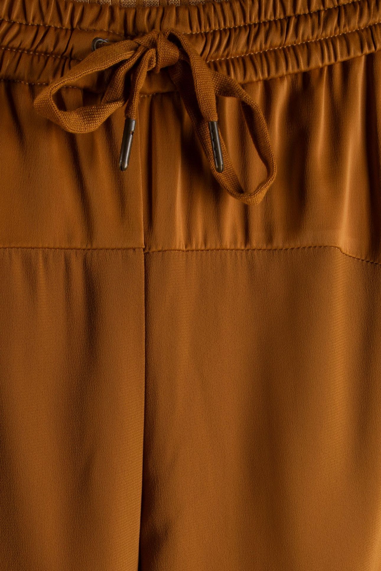TROUSERS CREPE VISCOSE BLEND CAMEL BROWN 3
