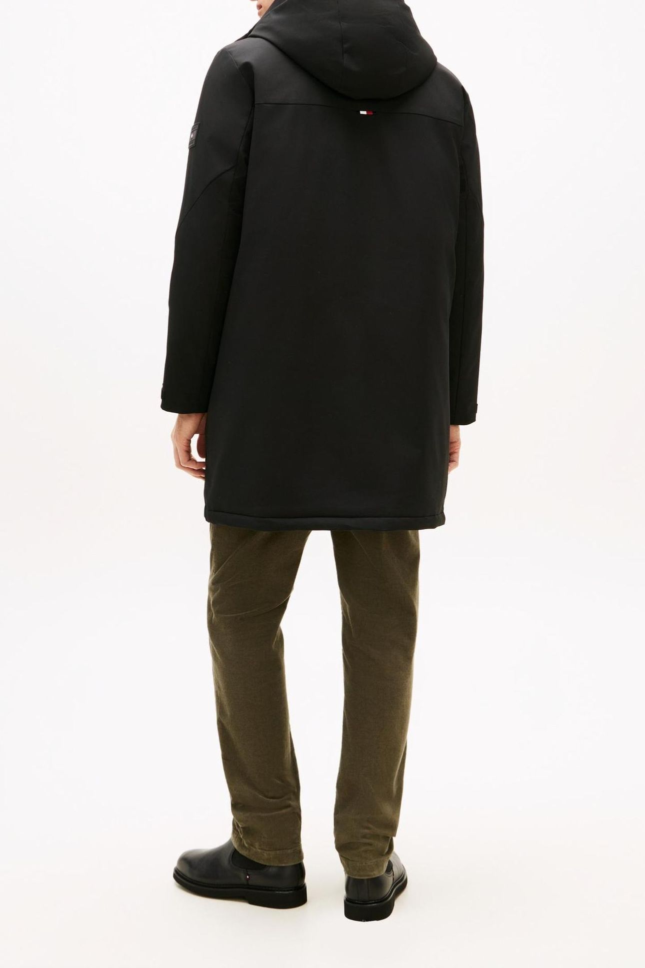 TECH HOODED PADDED PARKA BLACK 2