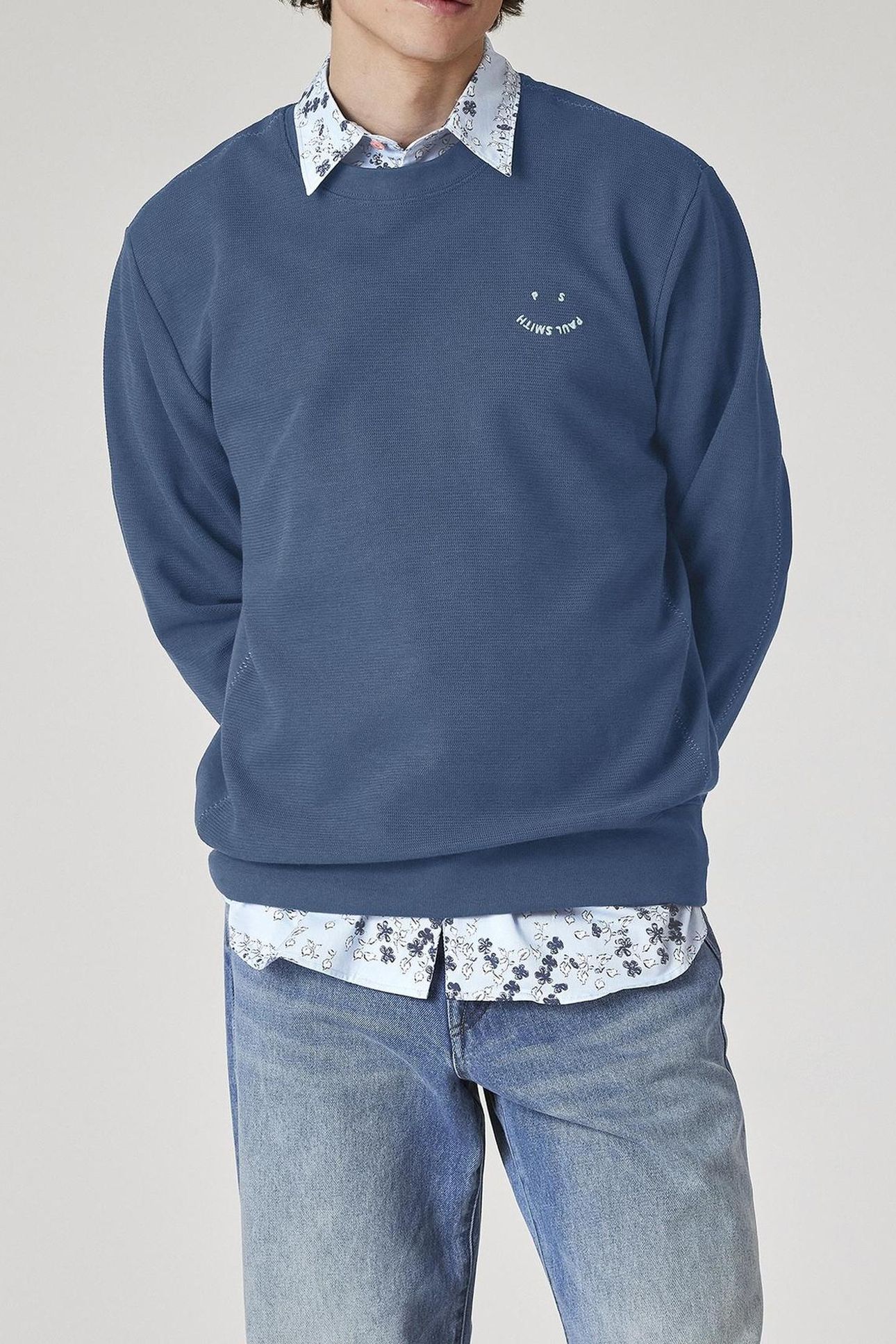 MENS REG FIT SWEATSHIRT HAPPY NAVY 1