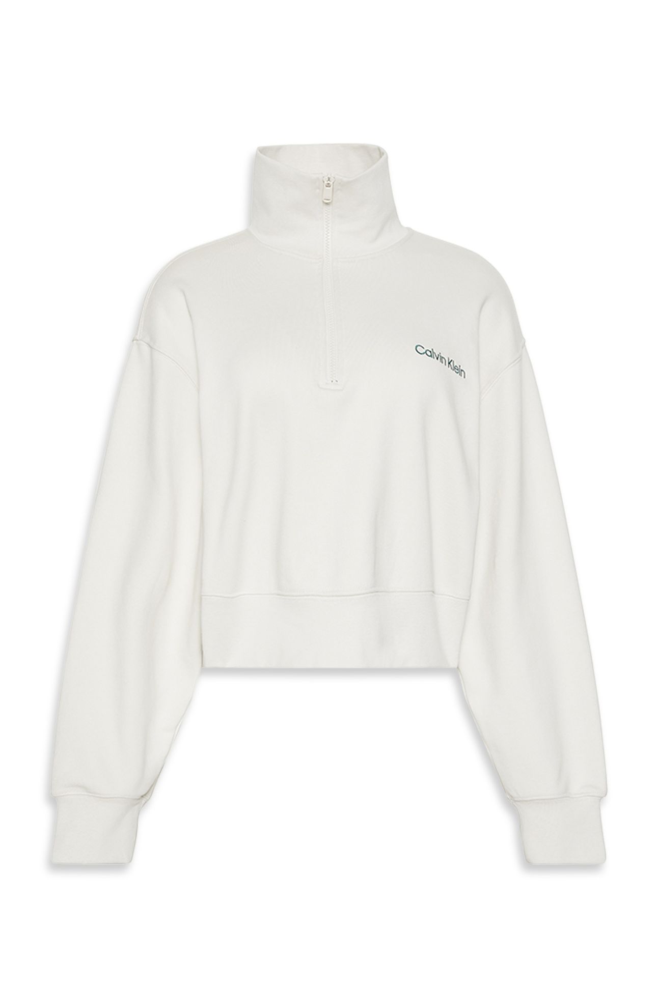 1/4 ZIP SWEATER CHALK 4
