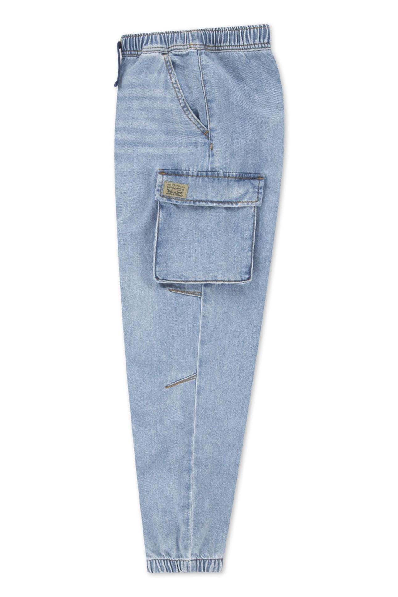 BOYS DENIM PARACHUTE CARGO PANTS FROM SCRATCH NO DESTRUCTION 3
