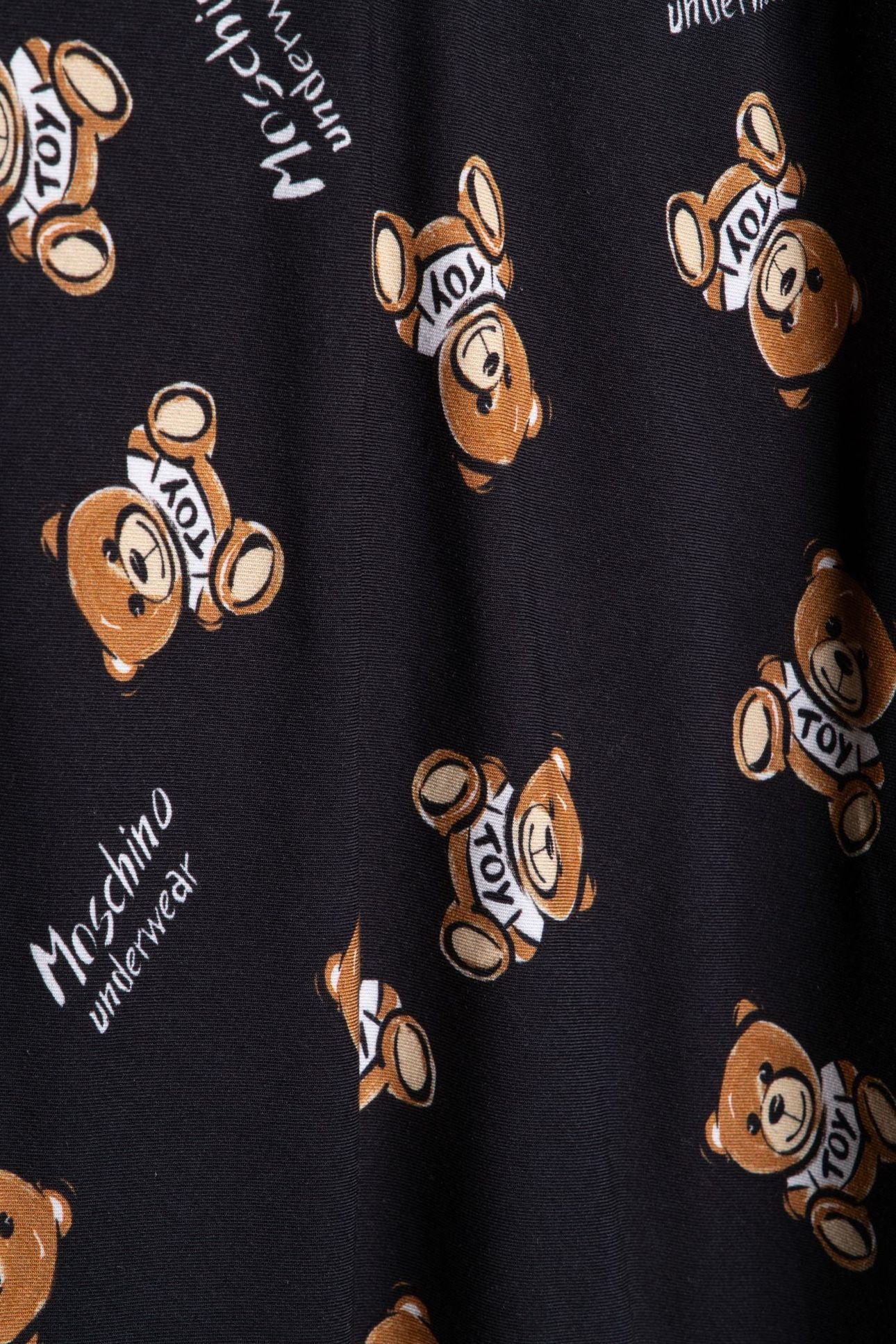 ALLOVER TEDDY BEAR TWILL SLIP BLACK 4