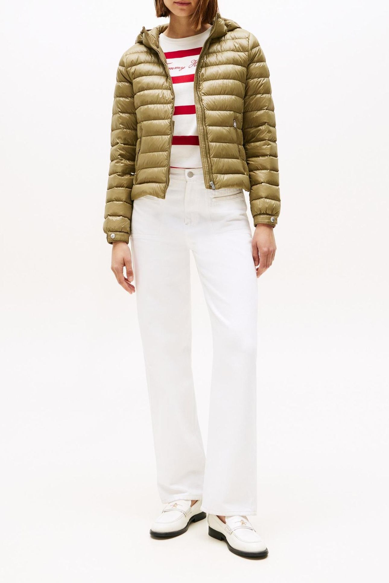 UL DOWN REG HOODED JACKET VINTAGE OLIVE 1